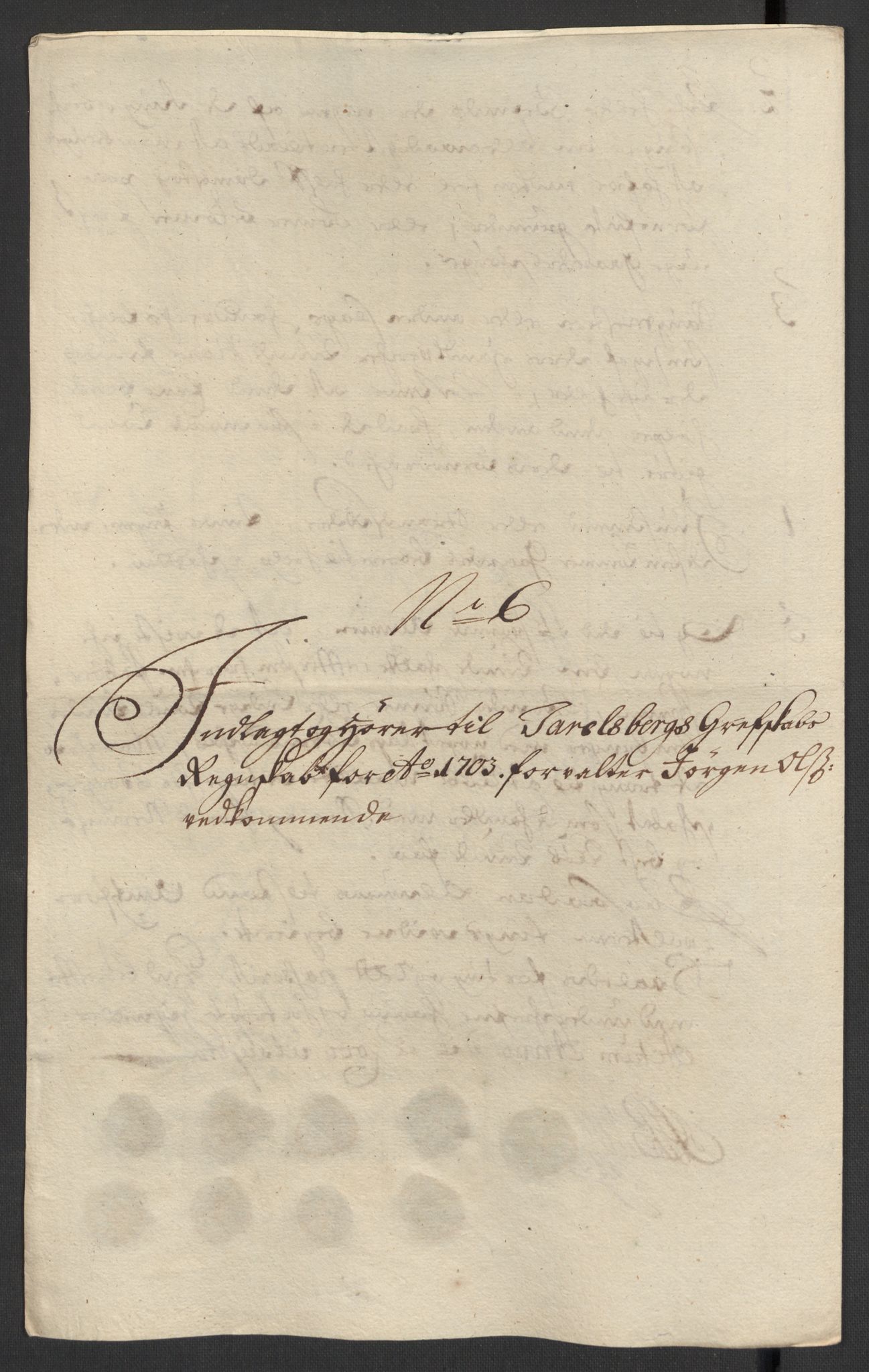 Rentekammeret inntil 1814, Reviderte regnskaper, Fogderegnskap, AV/RA-EA-4092/R32/L1871: Fogderegnskap Jarlsberg grevskap, 1703-1705, s. 28