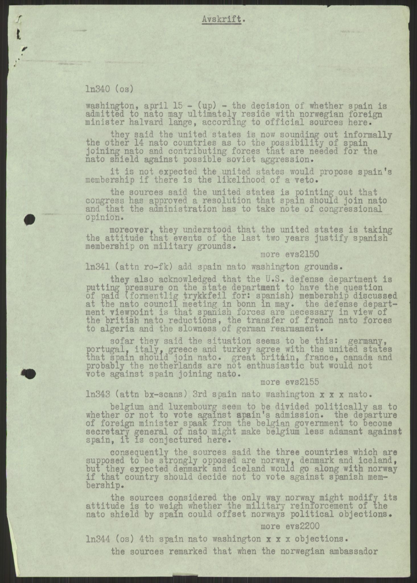 Utenriksdepartementet, RA/S-2259, 1951-1959, s. 719