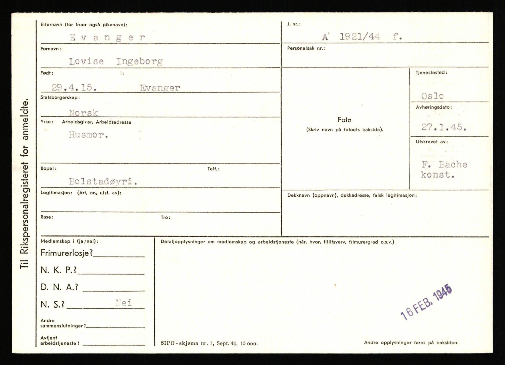 Statspolitiet - Hovedkontoret / Osloavdelingen, AV/RA-S-1329/C/Ca/L0004: Eid - funn av gjenstander	, 1943-1945, s. 2285