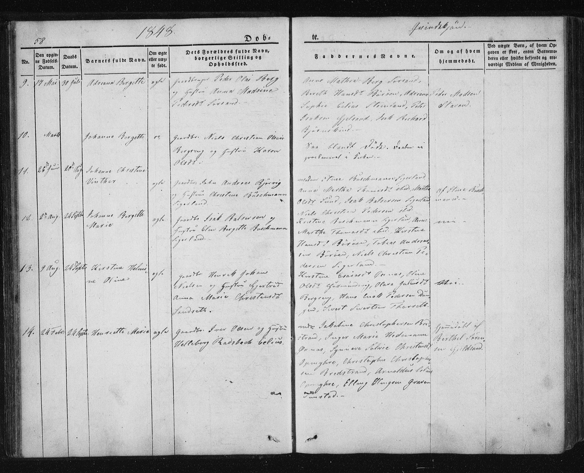 Ministerialprotokoller, klokkerbøker og fødselsregistre - Nordland, AV/SAT-A-1459/893/L1332: Ministerialbok nr. 893A05, 1841-1858, s. 58