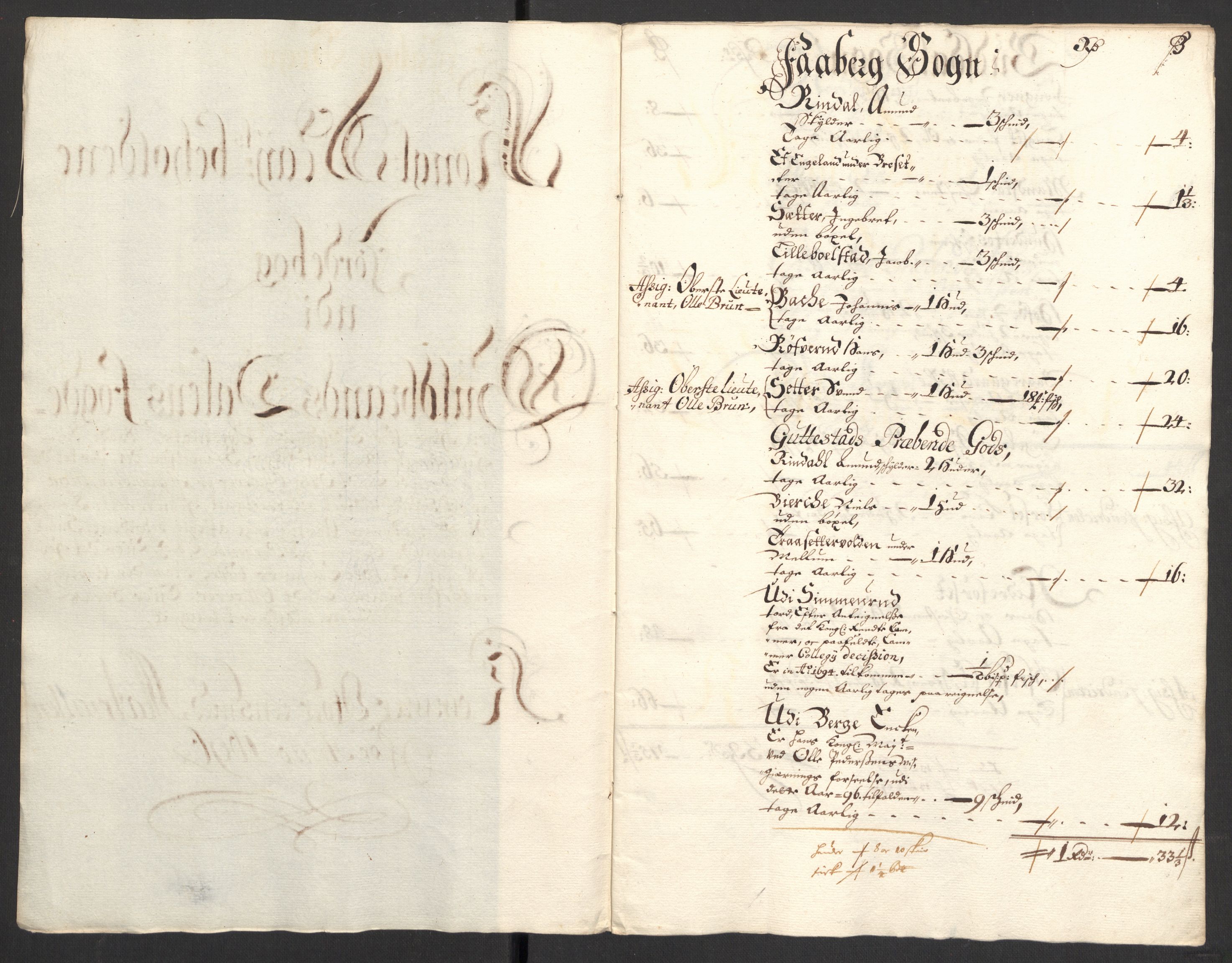 Rentekammeret inntil 1814, Reviderte regnskaper, Fogderegnskap, RA/EA-4092/R17/L1170: Fogderegnskap Gudbrandsdal, 1696-1697, s. 29