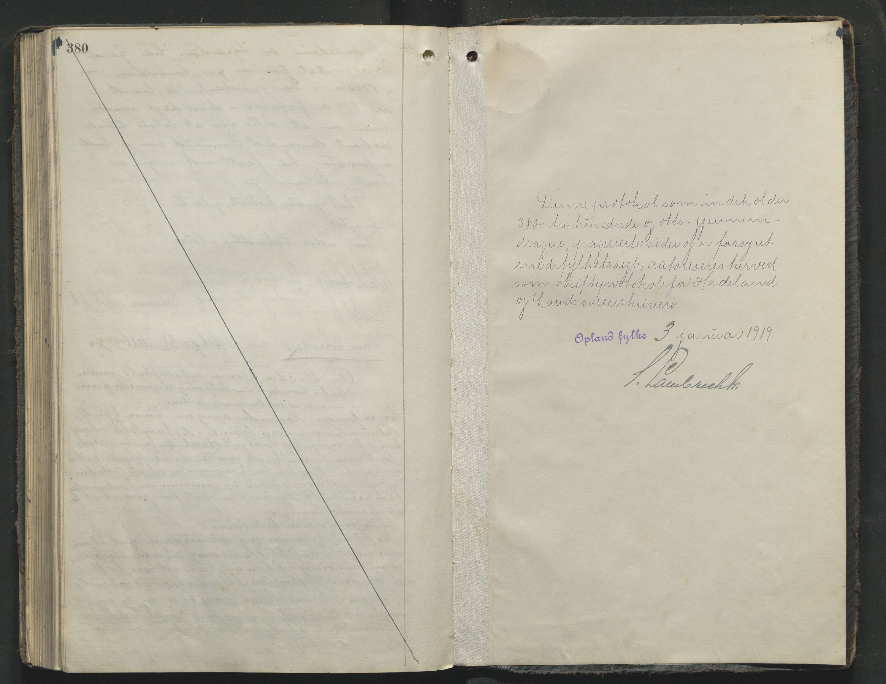 Hadeland og Land tingrett, AV/SAH-TING-010/J/Jc/L0012: Skifteforhandlingsprotokoll, 1920-1923, s. 380-381