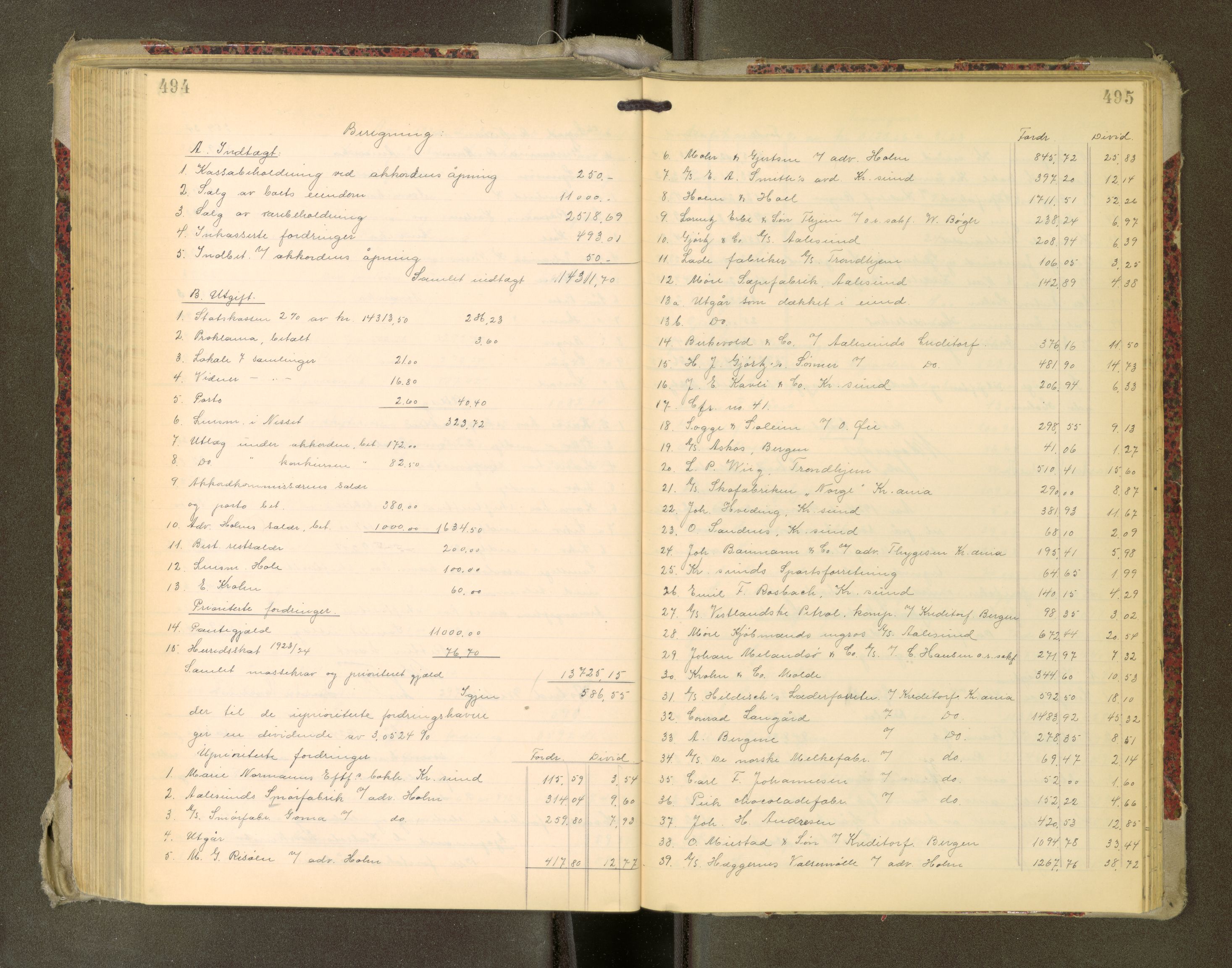 Romsdal sorenskriveri, AV/SAT-A-4149/1/3/3A/L0022: Skifteutlodnings Protokoll, 1920-1924, s. 494-495