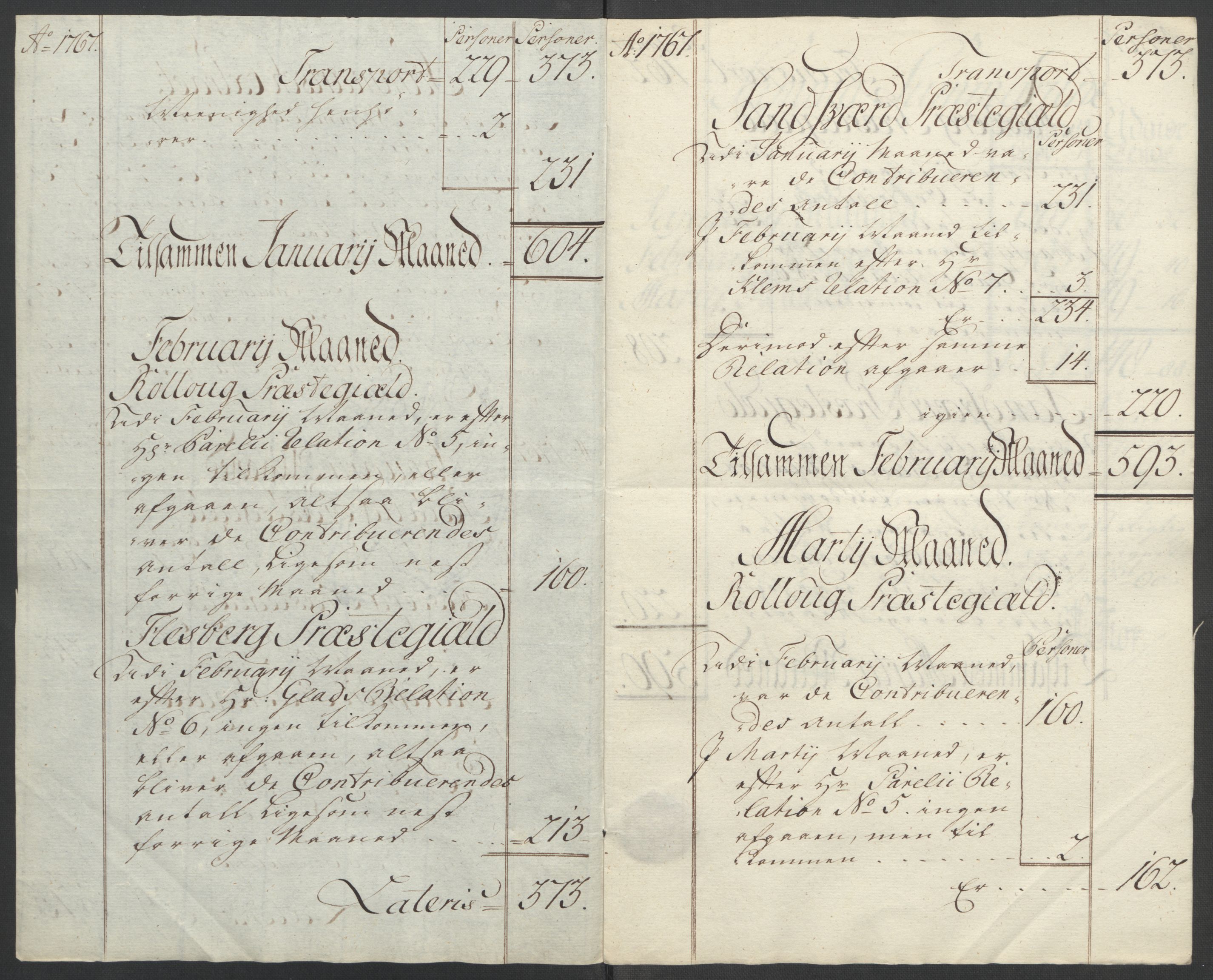 Rentekammeret inntil 1814, Reviderte regnskaper, Fogderegnskap, RA/EA-4092/R24/L1672: Ekstraskatten Numedal og Sandsvær, 1762-1767, s. 330