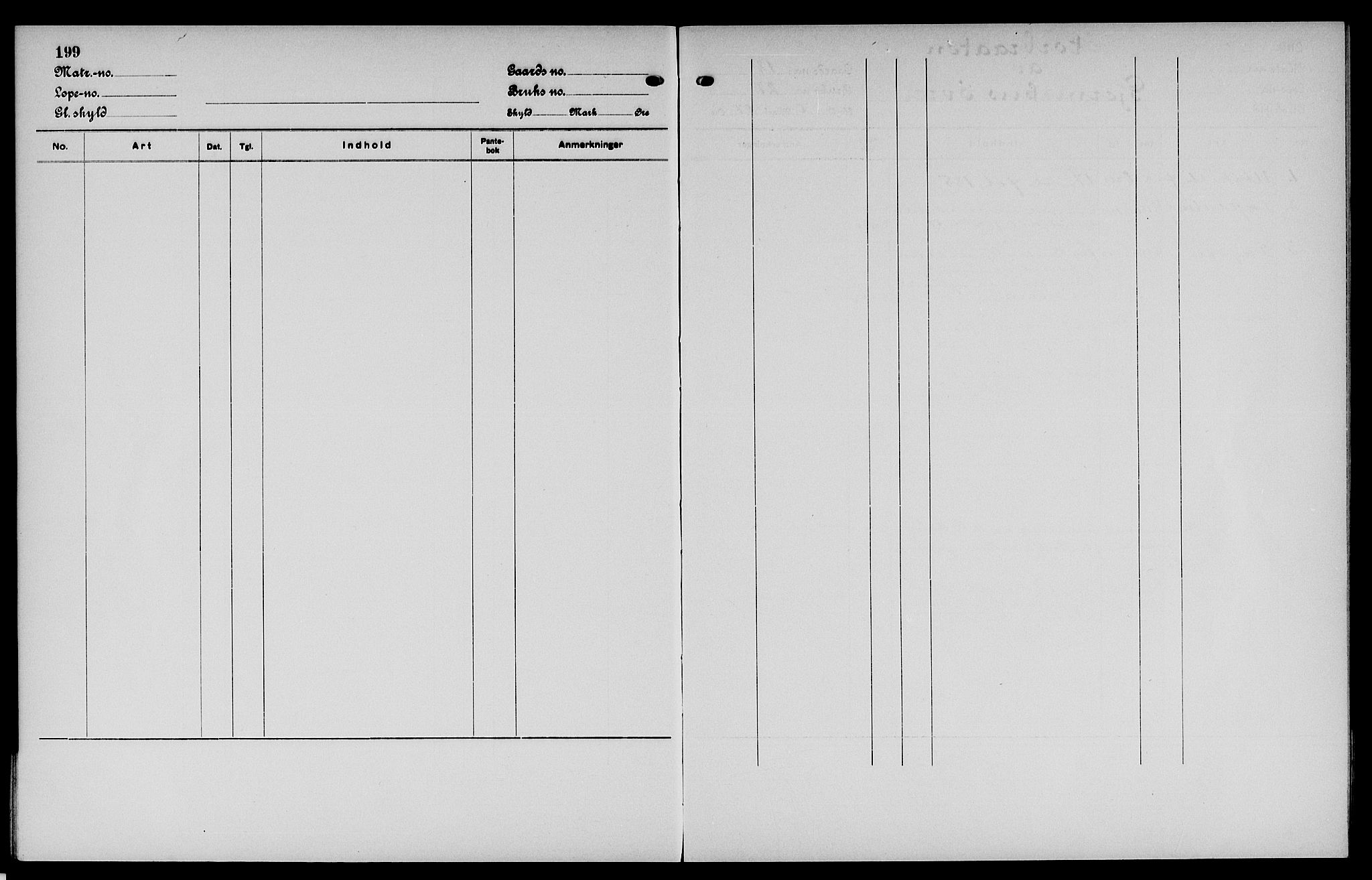 Vinger og Odal sorenskriveri, SAH/TING-022/H/Ha/Hac/Hacc/L0002: Panteregister nr. 3.2, 1923, s. 199