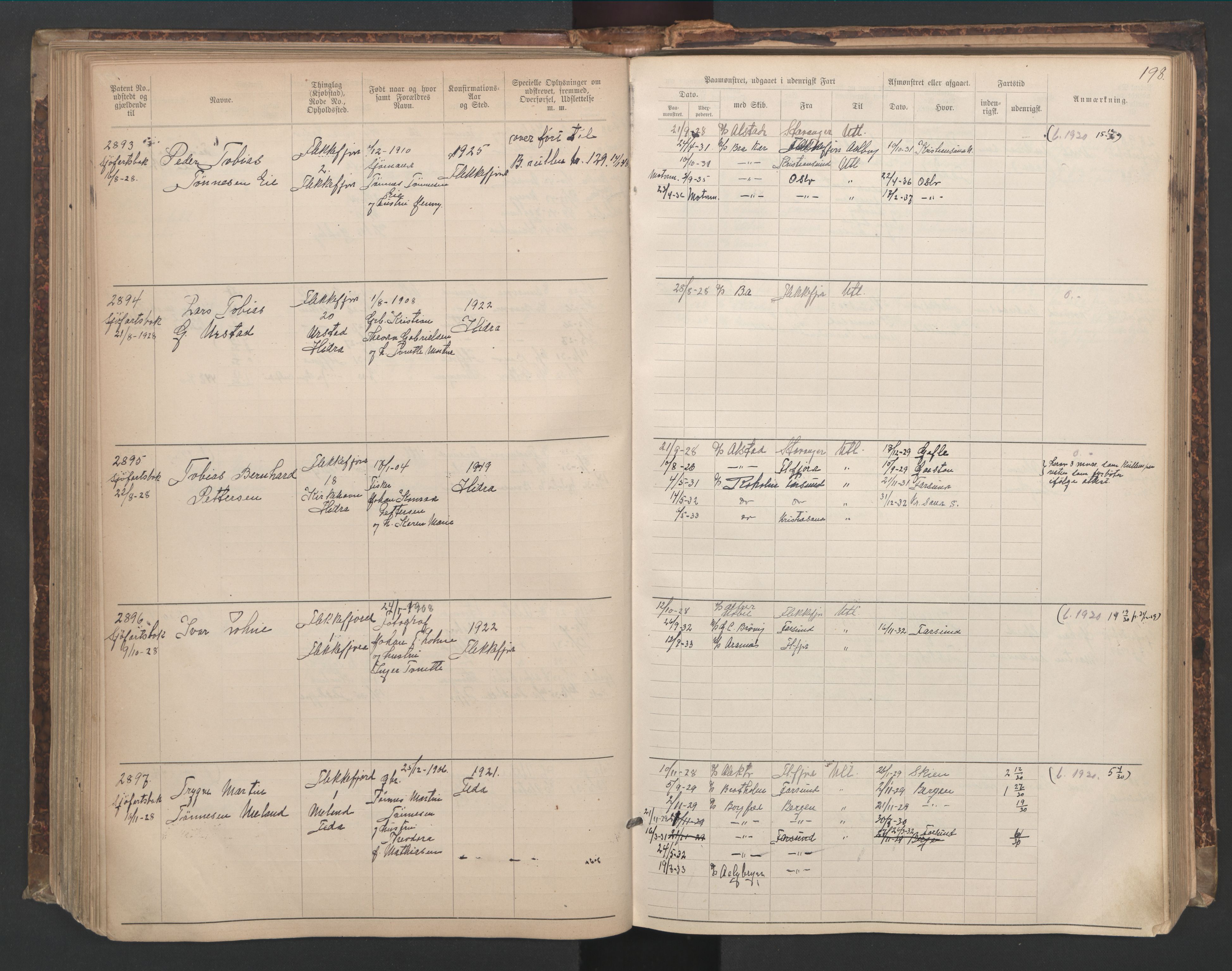 Flekkefjord mønstringskrets, AV/SAK-2031-0018/F/Fa/L0006: Annotasjonsrulle nr 1916-2964 med register, Æ-3, 1891-1948, s. 229