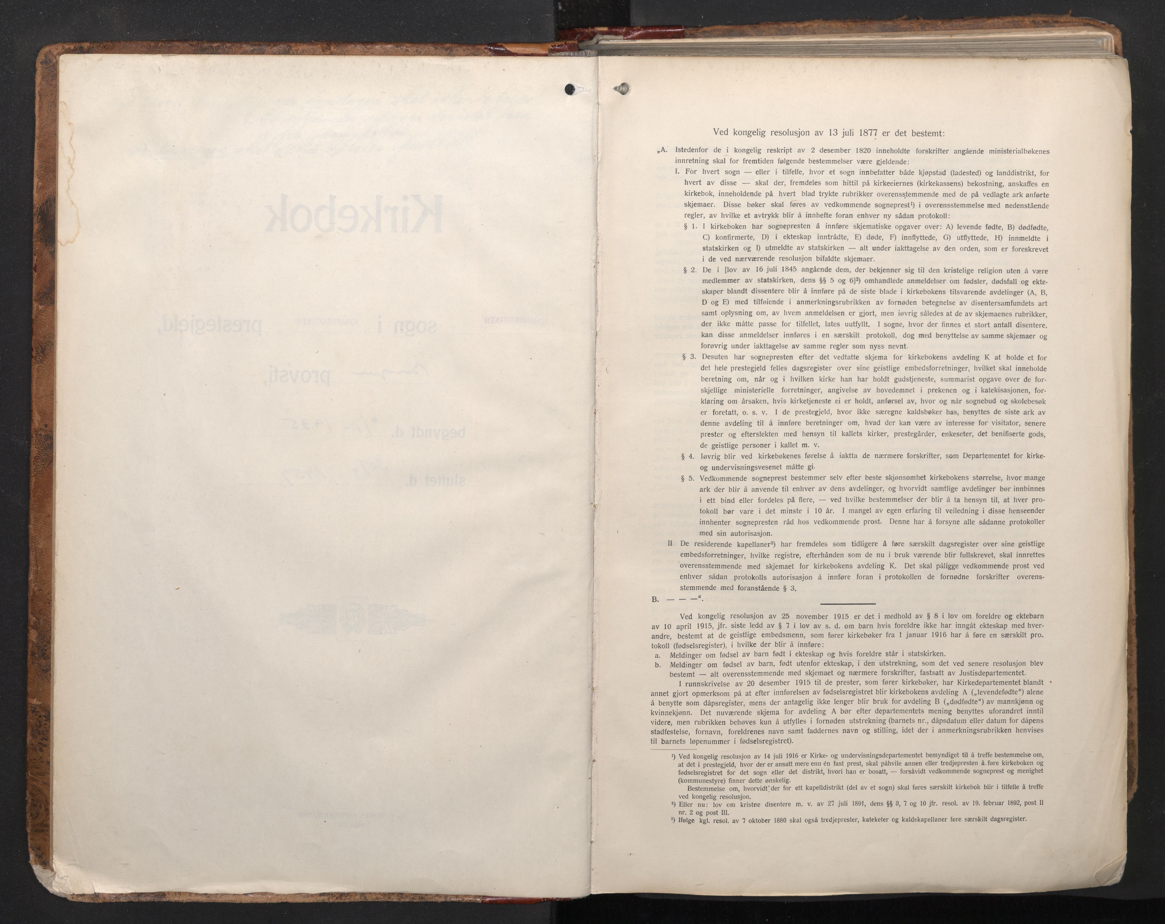 Johanneskirken sokneprestembete, SAB/A-76001/H/Haa/L0003: Ministerialbok nr. A 4, 1935-1959