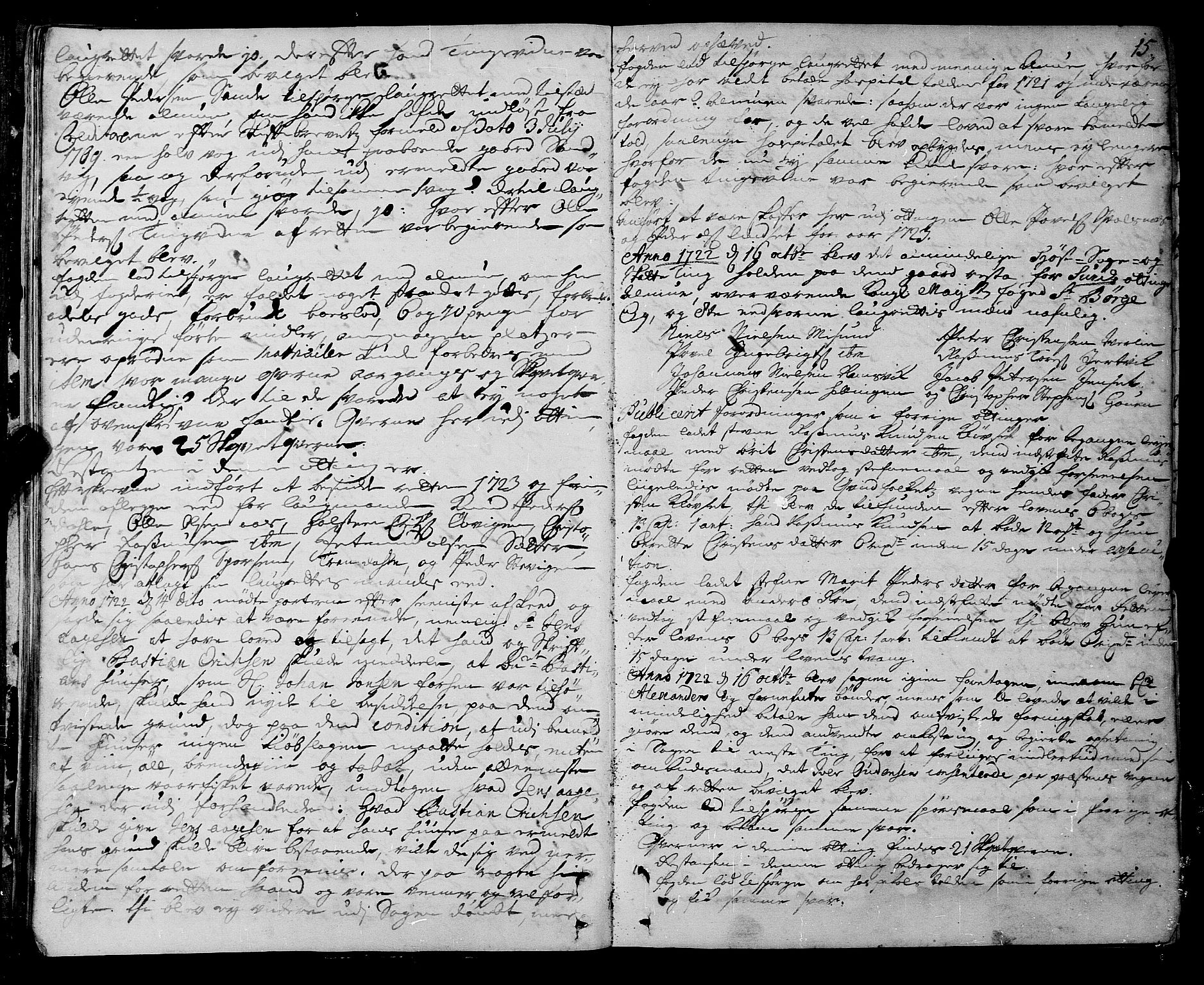 Romsdal sorenskriveri, SAT/A-4149/1/1/1A/L0009: Tingbok, 1722-1728, s. 14b-15a