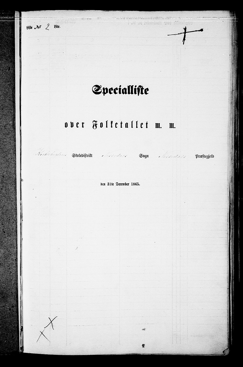 RA, Folketelling 1865 for 0830P Nissedal prestegjeld, 1865, s. 21