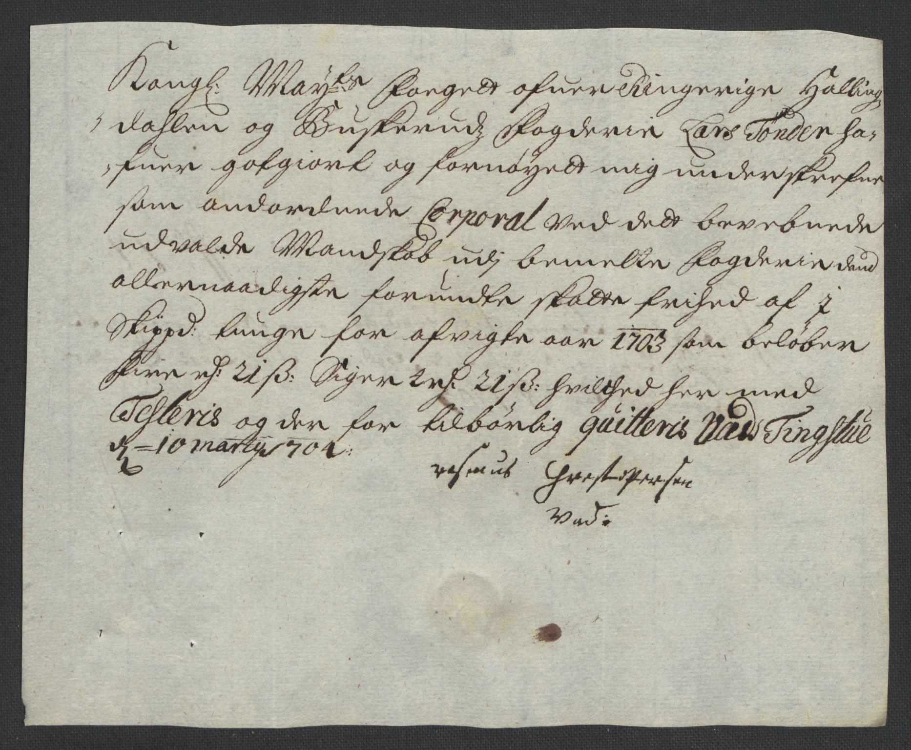 Rentekammeret inntil 1814, Reviderte regnskaper, Fogderegnskap, AV/RA-EA-4092/R22/L1461: Fogderegnskap Ringerike, Hallingdal og Buskerud, 1703, s. 242