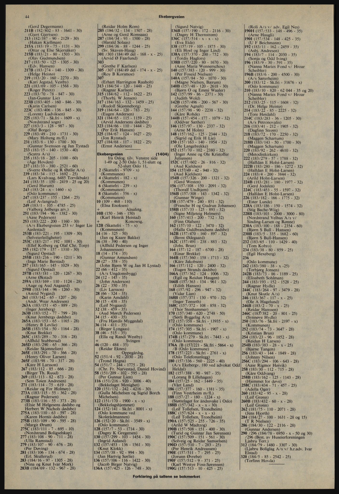 Kristiania/Oslo adressebok, PUBL/-, 1978-1979, s. 44