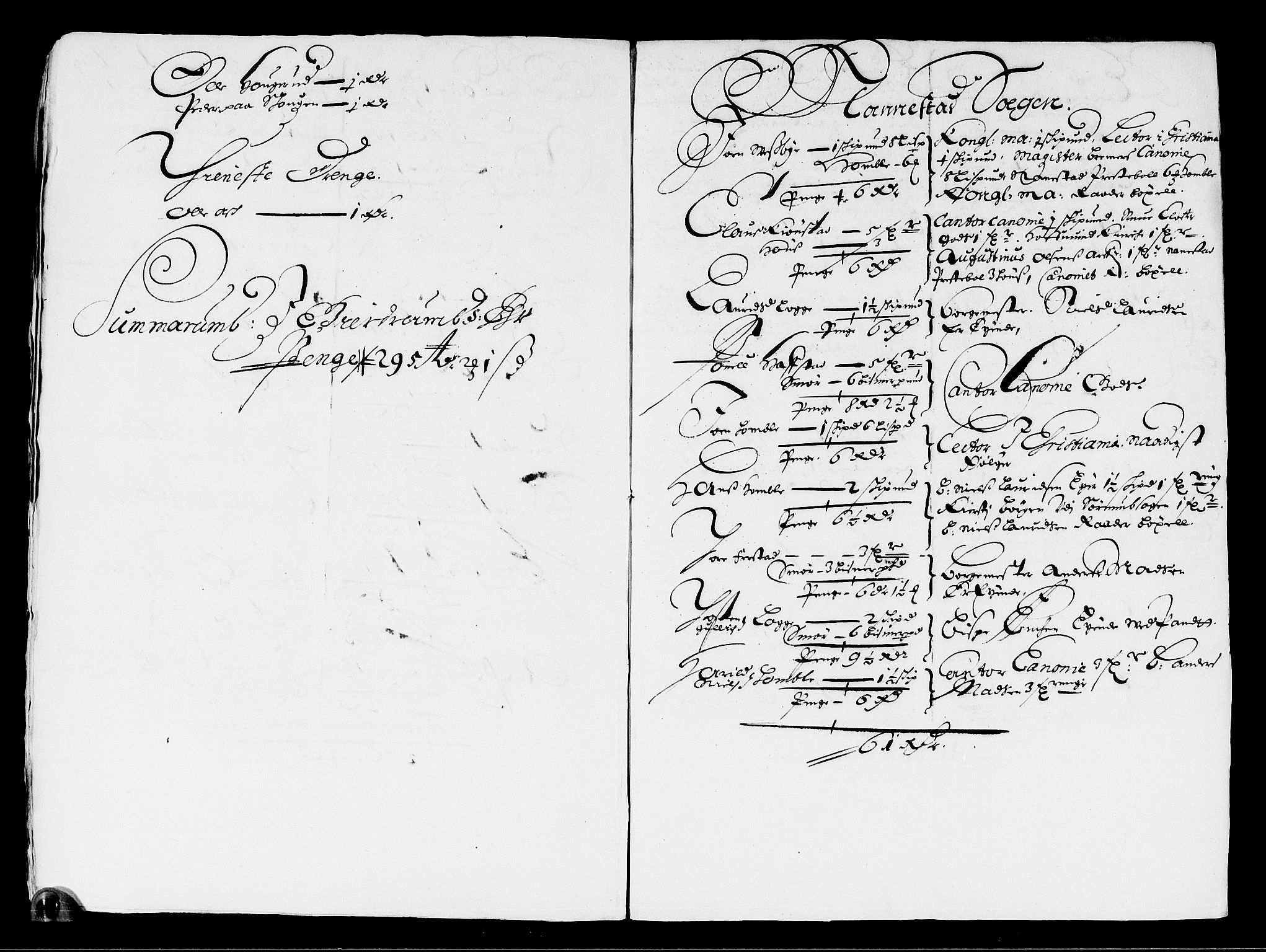 Rentekammeret inntil 1814, Reviderte regnskaper, Stiftamtstueregnskaper, Landkommissariatet på Akershus og Akershus stiftamt, AV/RA-EA-5869/R/Ra/L0030: Landkommissariatet på Akershus, 1665