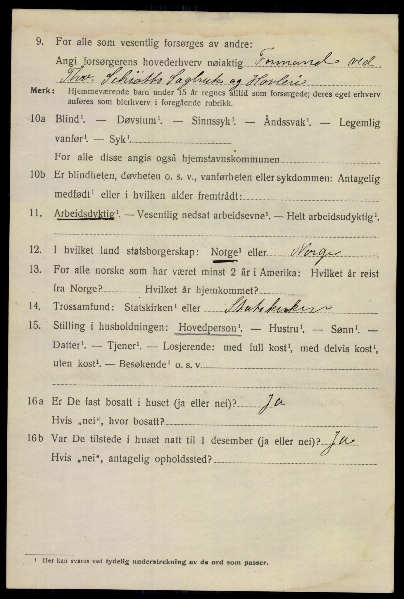 SAKO, Folketelling 1920 for 0806 Skien kjøpstad, 1920, s. 21607