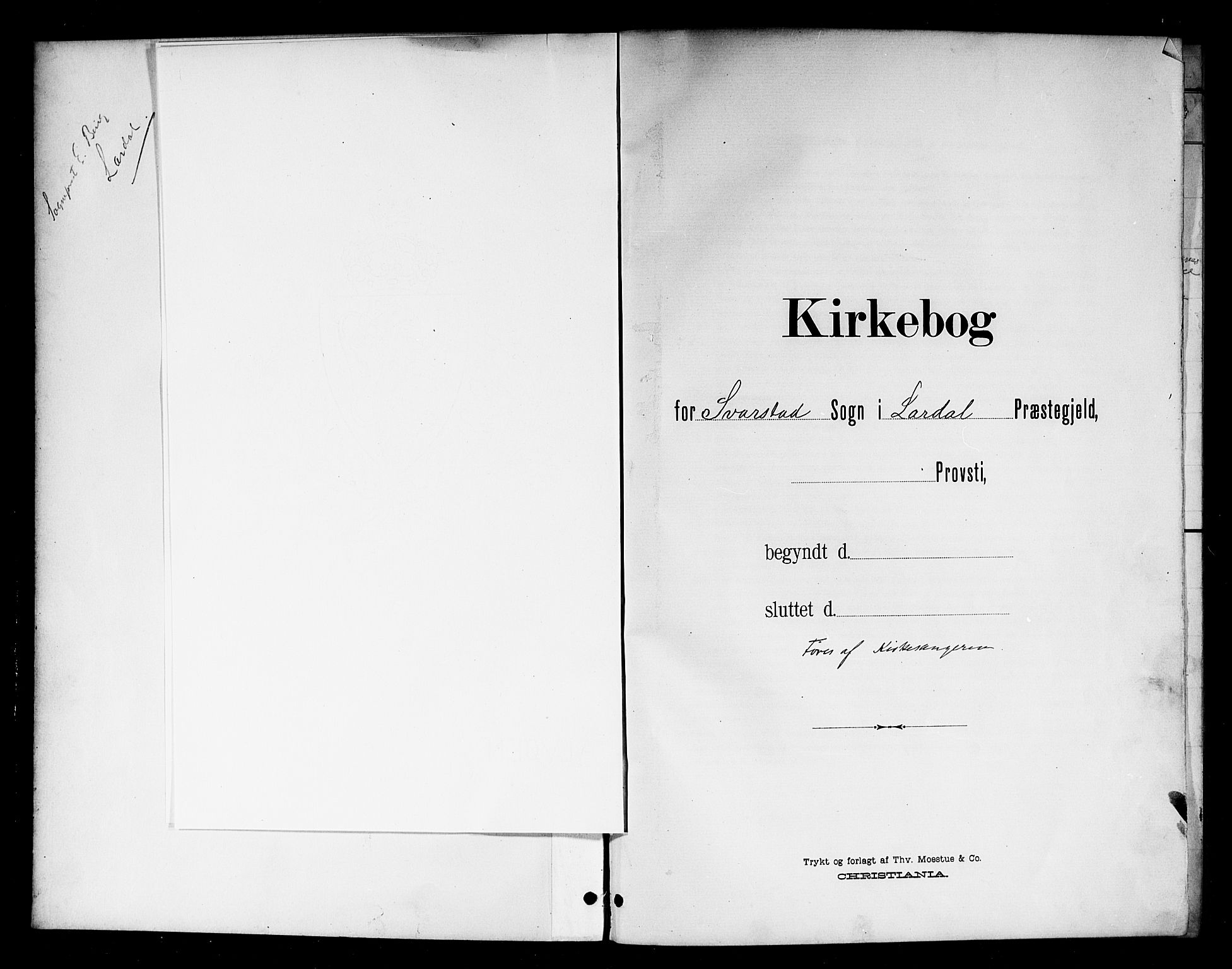 Lardal kirkebøker, AV/SAKO-A-350/G/Ga/L0002: Klokkerbok nr. I 2, 1901-1916