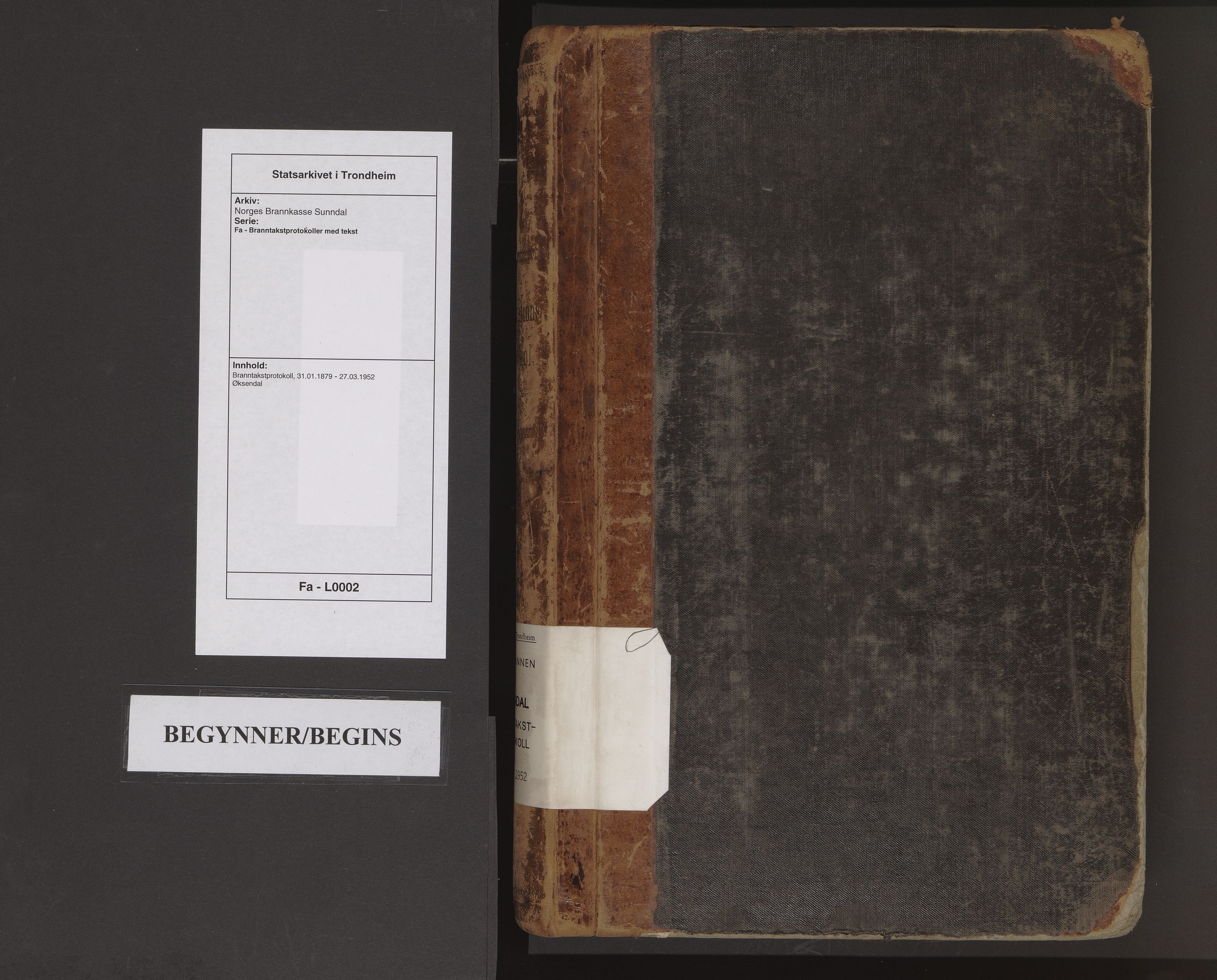 Norges Brannkasse Sunndal, AV/SAT-A-5508/Fa/L0002: Branntakstprotokoll, 1879-1952