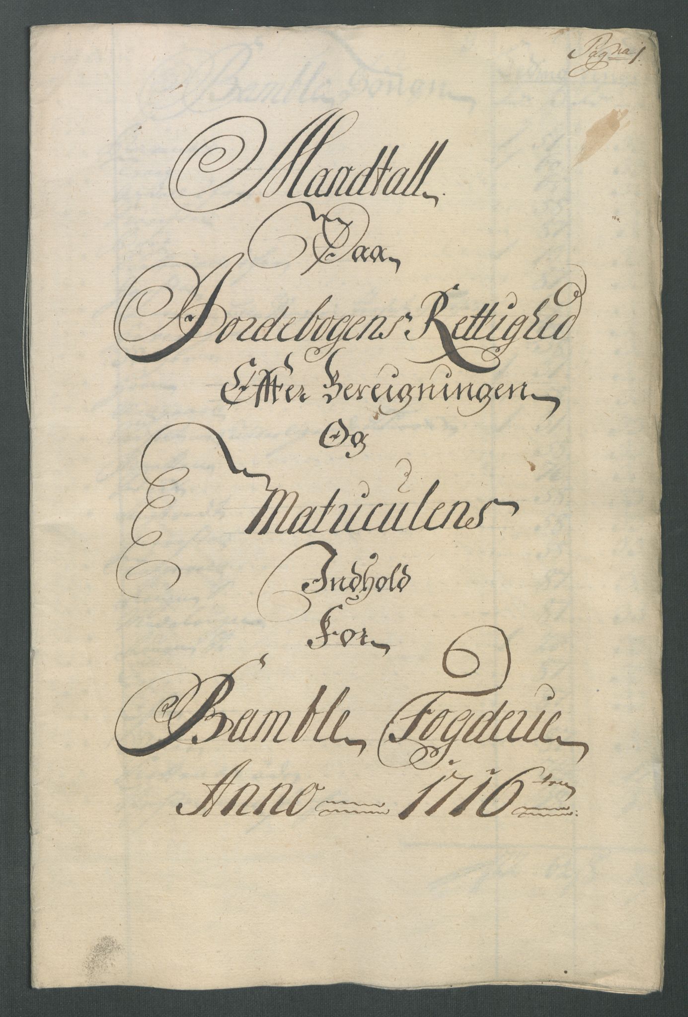 Rentekammeret inntil 1814, Reviderte regnskaper, Fogderegnskap, AV/RA-EA-4092/R36/L2128: Fogderegnskap Øvre og Nedre Telemark og Bamble, 1716, s. 198