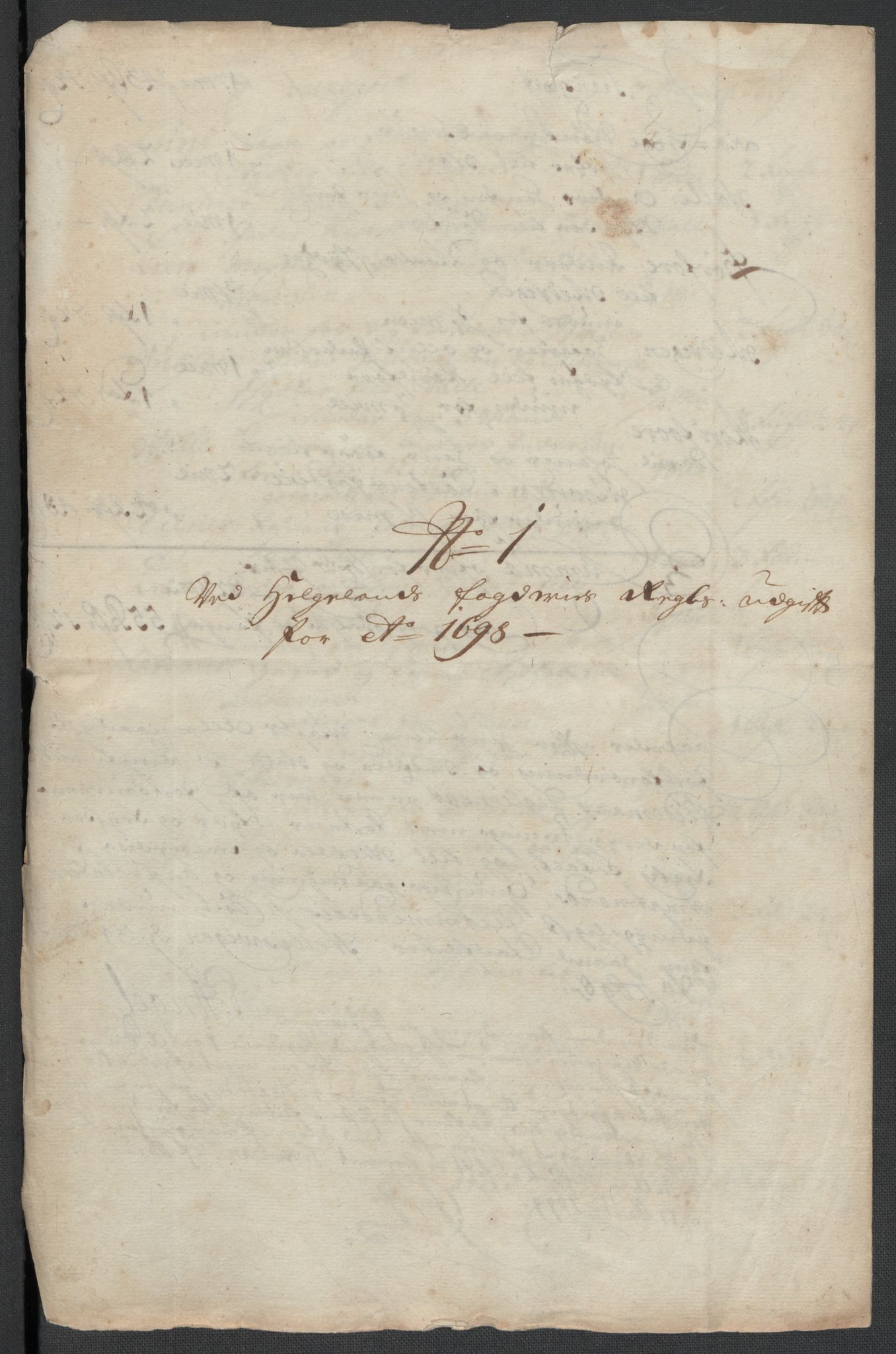 Rentekammeret inntil 1814, Reviderte regnskaper, Fogderegnskap, RA/EA-4092/R65/L4506: Fogderegnskap Helgeland, 1697-1698, s. 231