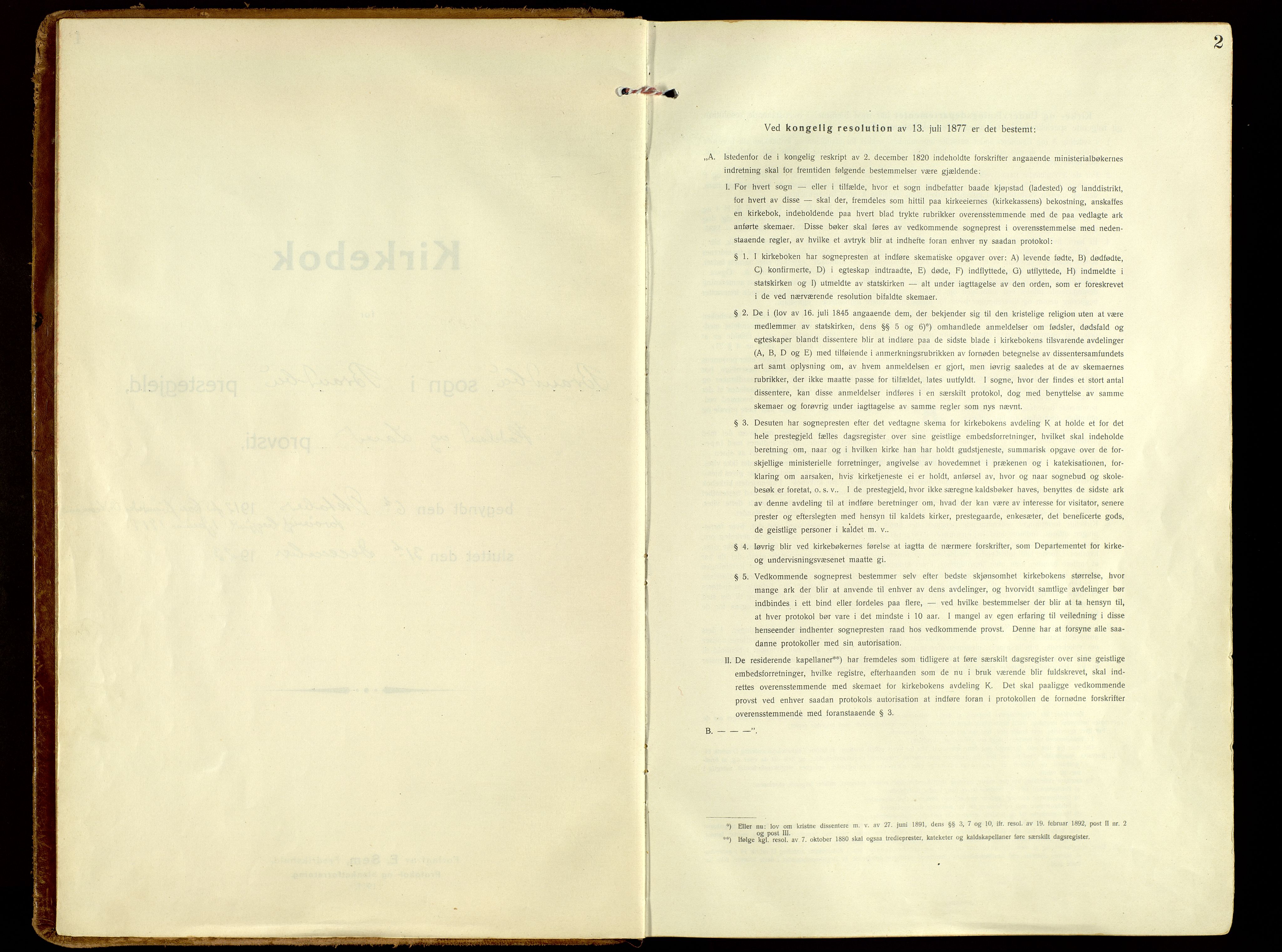 Brandbu prestekontor, SAH/PREST-114/H/Ha/Haa/L0004: Ministerialbok nr. 4, 1913-1923, s. 2