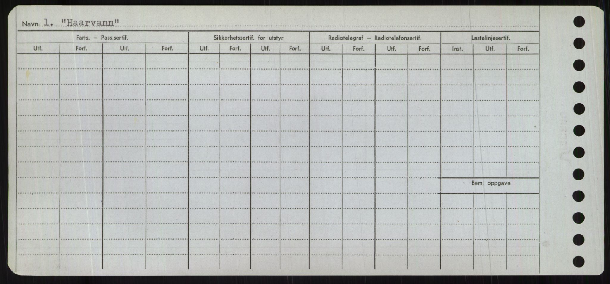 Sjøfartsdirektoratet med forløpere, Skipsmålingen, RA/S-1627/H/Hc/L0001: Lektere, A-Y, s. 242