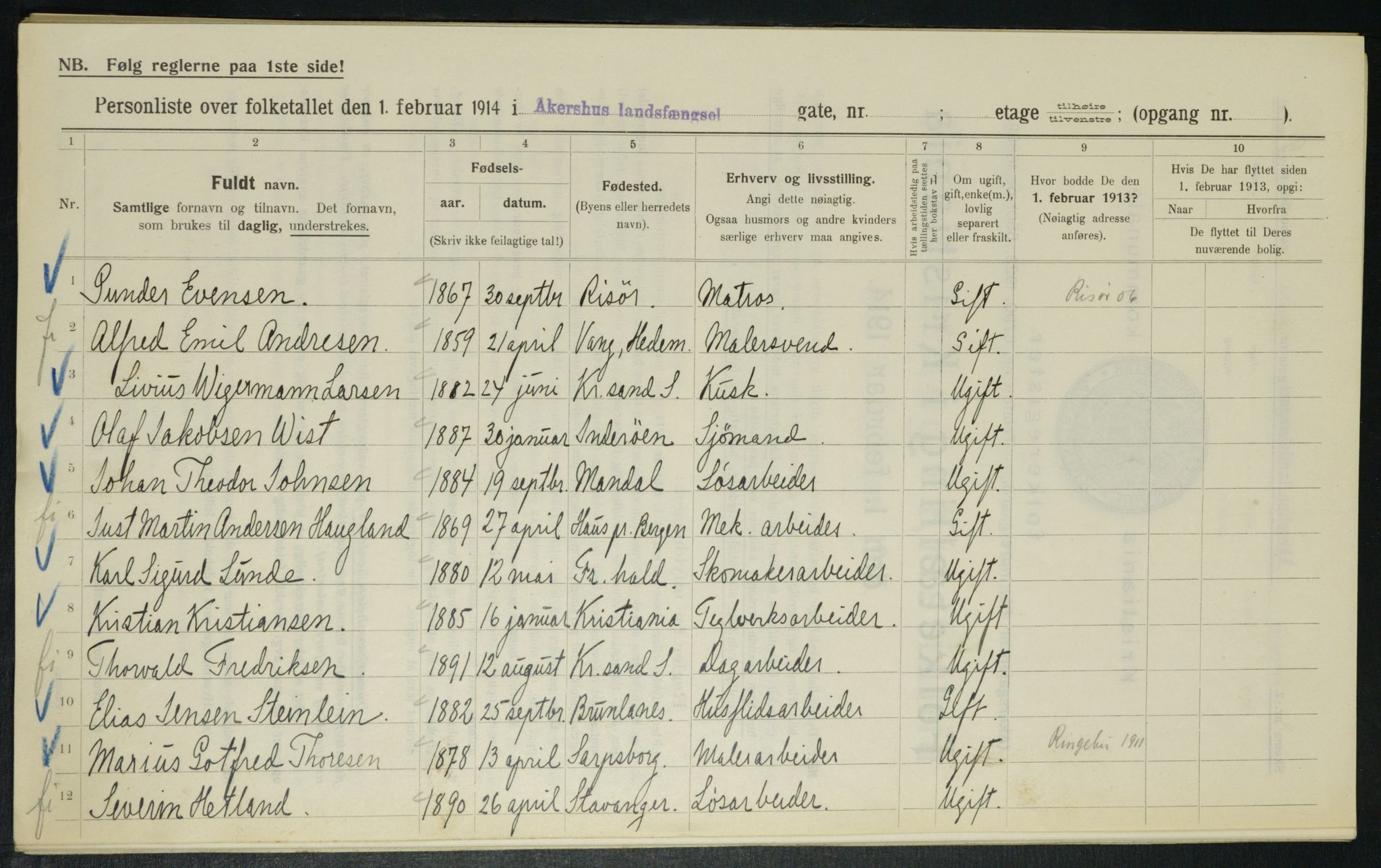 OBA, Kommunal folketelling 1.2.1914 for Kristiania, 1914, s. 24237