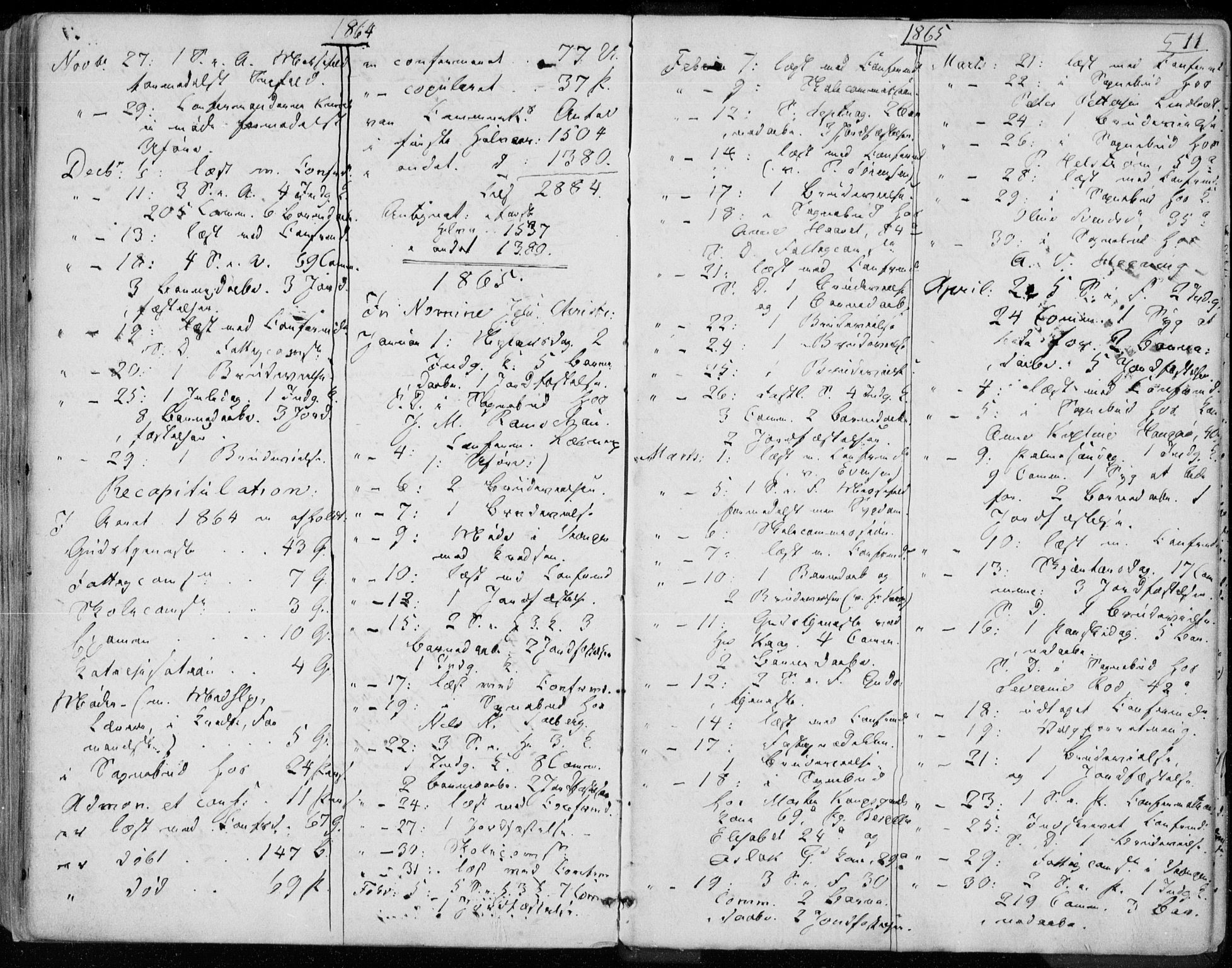 Øyestad sokneprestkontor, AV/SAK-1111-0049/F/Fa/L0015: Ministerialbok nr. A 15, 1857-1873, s. 511