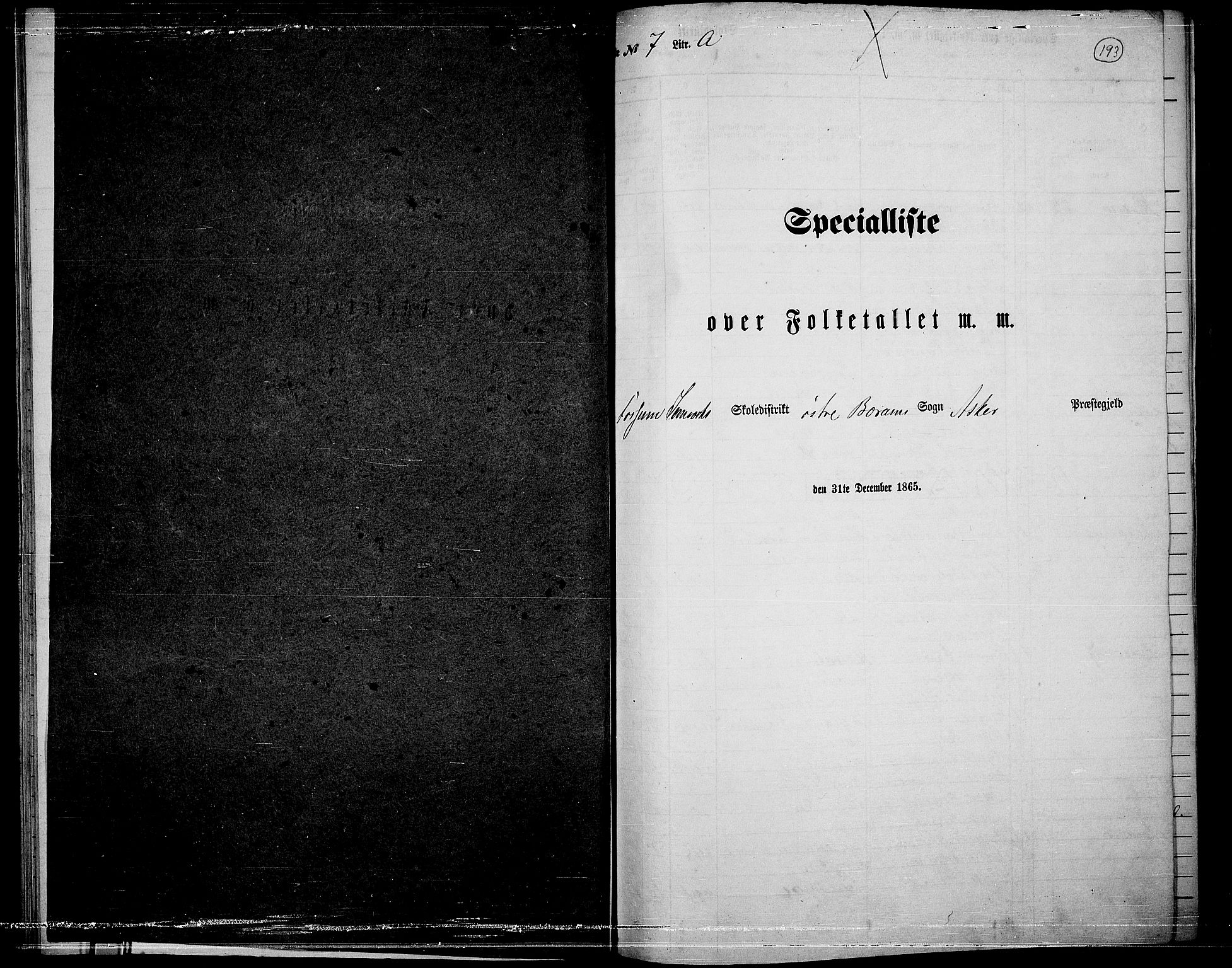 RA, Folketelling 1865 for 0220P Asker prestegjeld, 1865, s. 185