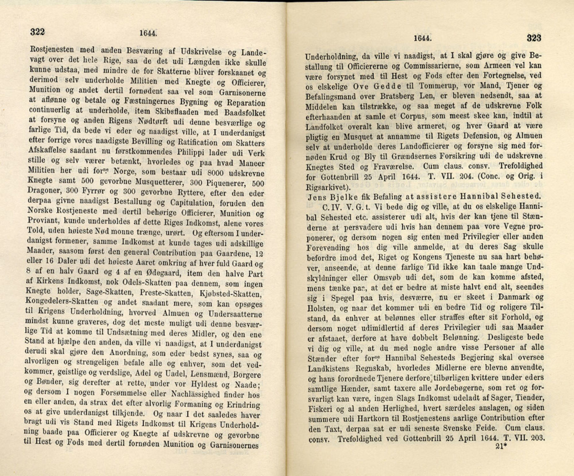 Publikasjoner utgitt av Det Norske Historiske Kildeskriftfond, PUBL/-/-/-: Norske Rigs-Registranter, bind 8, 1641-1648, s. 322-323