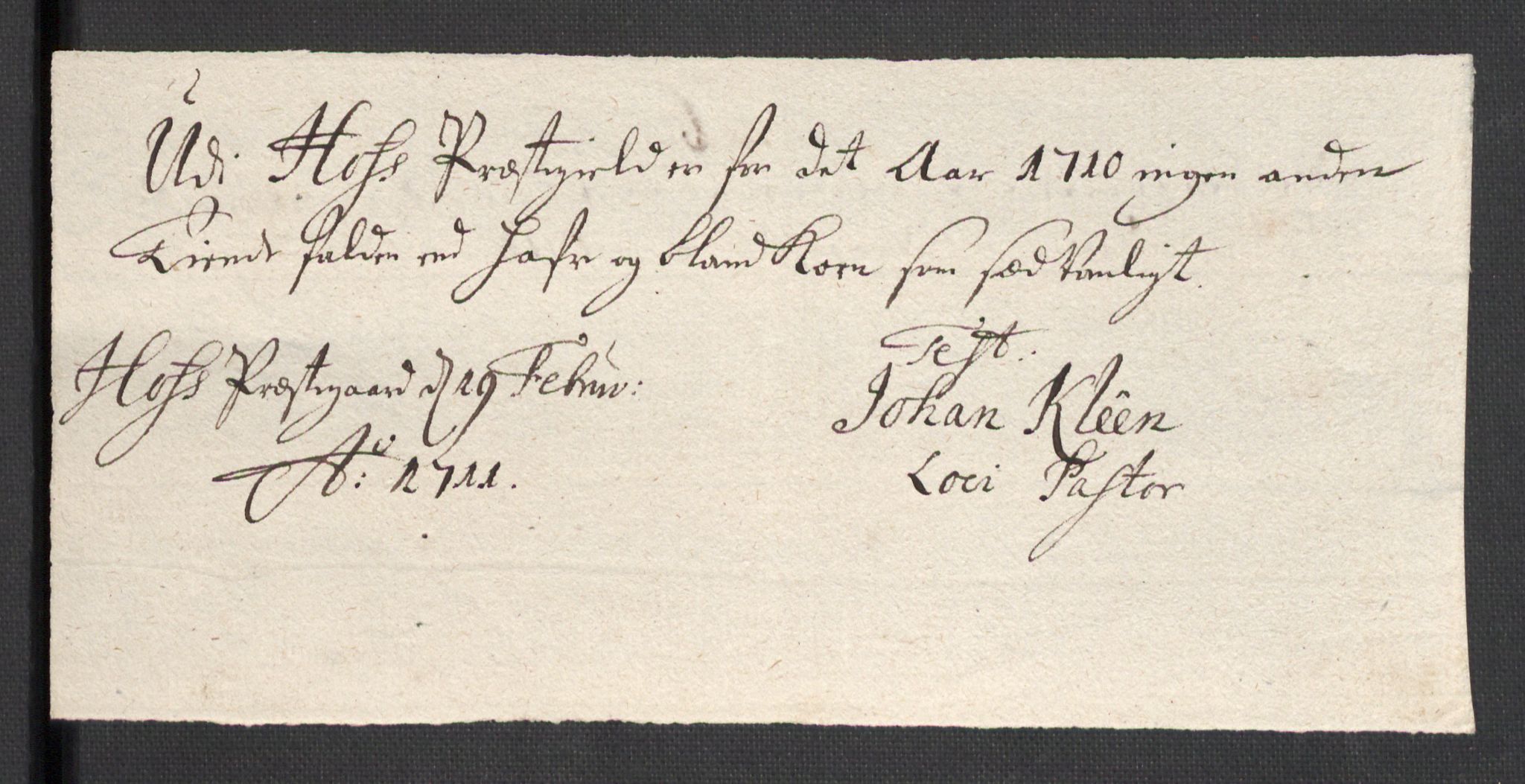 Rentekammeret inntil 1814, Reviderte regnskaper, Fogderegnskap, RA/EA-4092/R32/L1875: Fogderegnskap Jarlsberg grevskap, 1710, s. 209