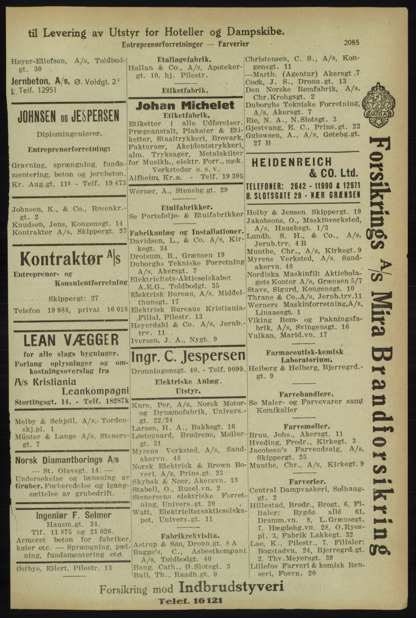 Kristiania/Oslo adressebok, PUBL/-, 1918, s. 2238