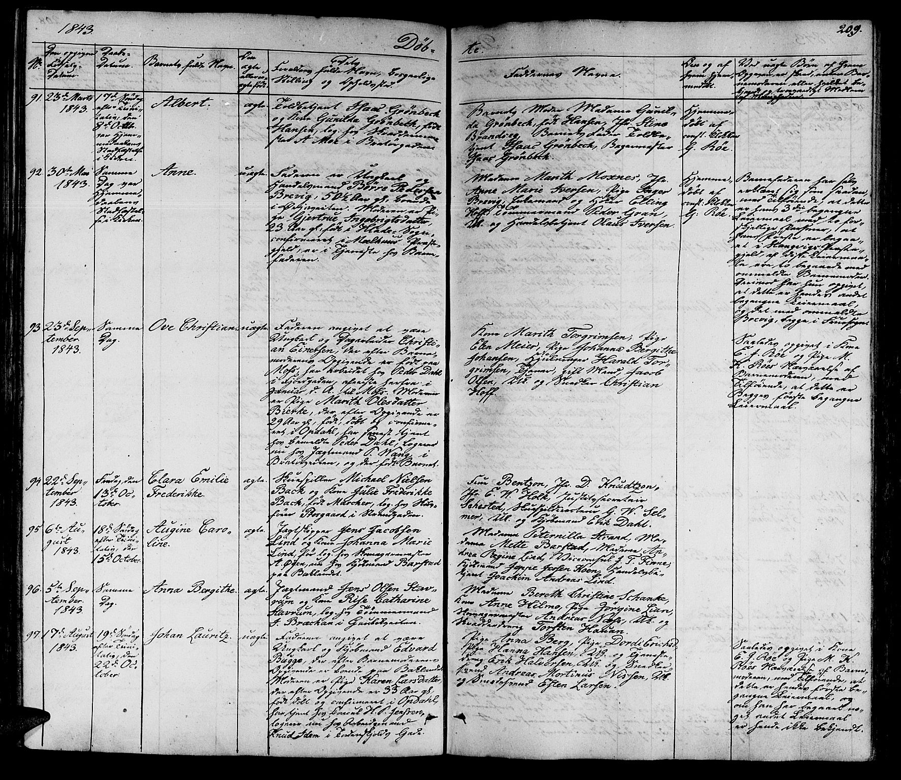 Ministerialprotokoller, klokkerbøker og fødselsregistre - Sør-Trøndelag, AV/SAT-A-1456/602/L0136: Klokkerbok nr. 602C04, 1833-1845, s. 209