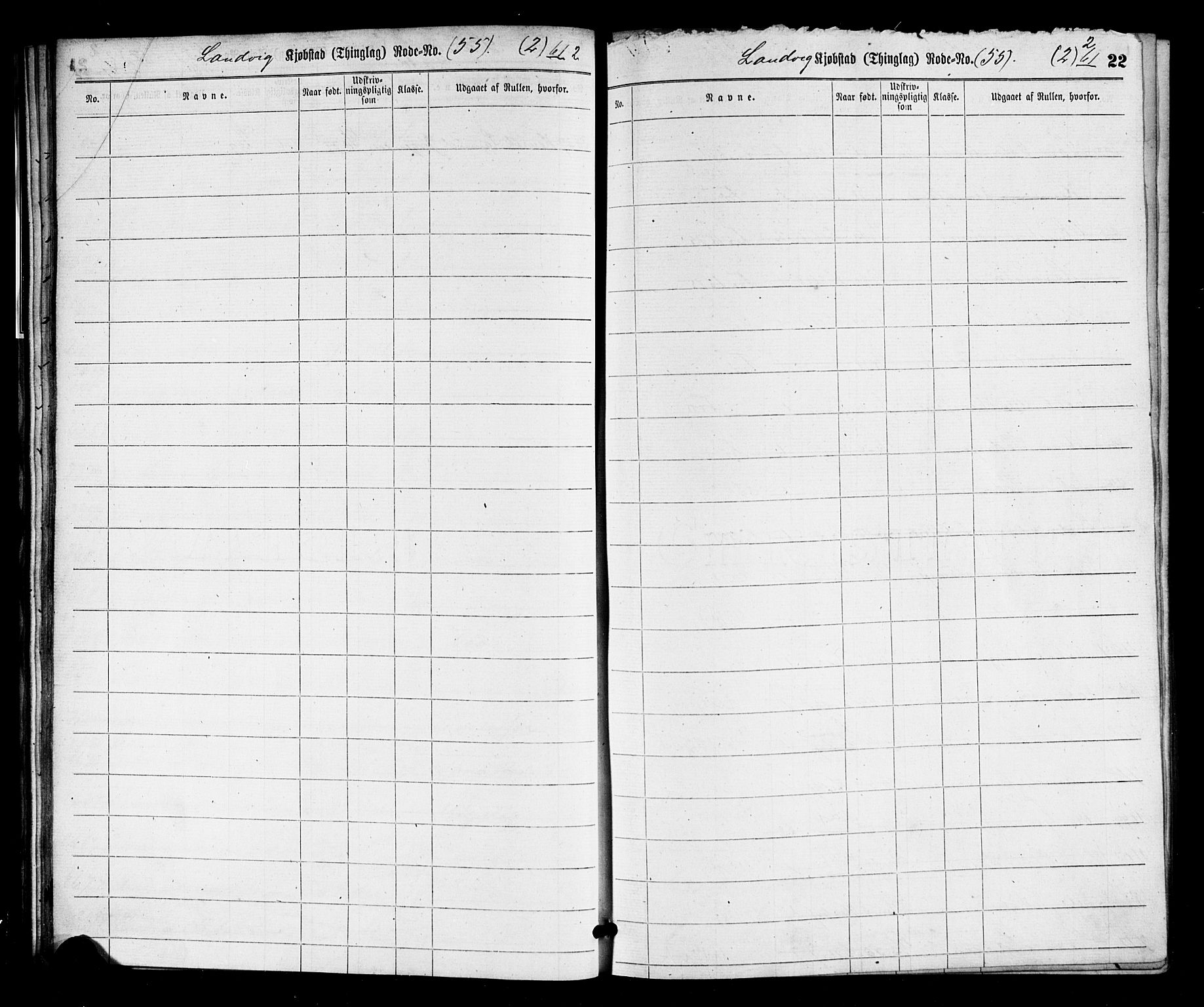 Grimstad mønstringskrets, SAK/2031-0013/F/Ff/L0001: Utskrivningsregisterrulle Grimstad, Landvik og Fjære, F-11, 1860-1880, s. 24