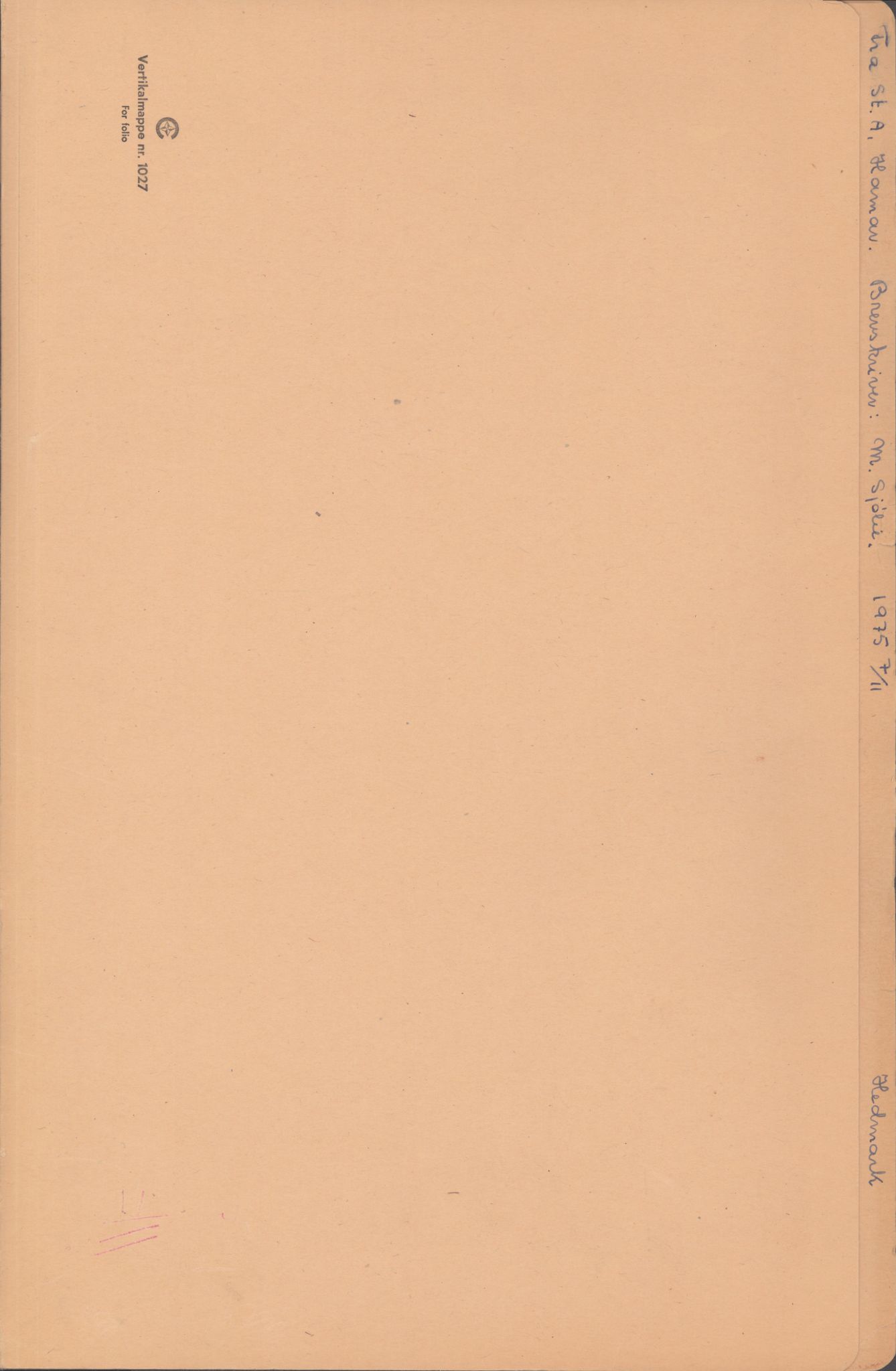 Samlinger til kildeutgivelse, Amerikabrevene, AV/RA-EA-4057/F/L0009: Innlån fra Hedmark: Statsarkivet i Hamar - Wærenskjold, 1838-1914, s. 1