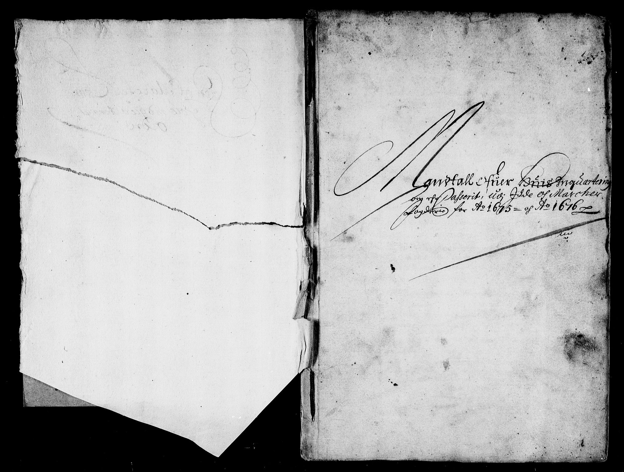 Rentekammeret inntil 1814, Reviderte regnskaper, Stiftamtstueregnskaper, Landkommissariatet på Akershus og Akershus stiftamt, AV/RA-EA-5869/R/Rb/L0140: Akershus stiftamt, 1675-1677