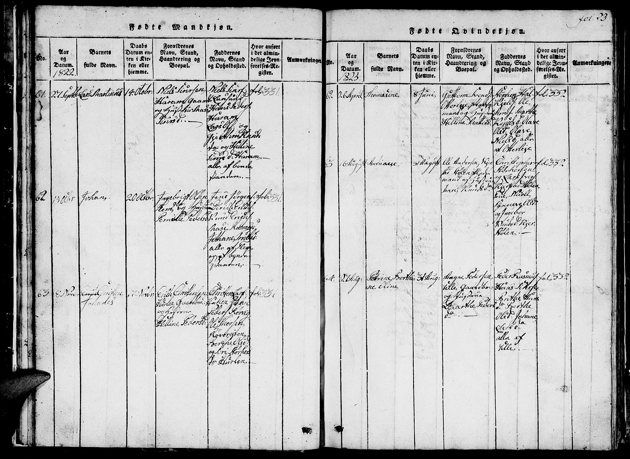 Ministerialprotokoller, klokkerbøker og fødselsregistre - Møre og Romsdal, SAT/A-1454/536/L0506: Klokkerbok nr. 536C01, 1818-1859, s. 23