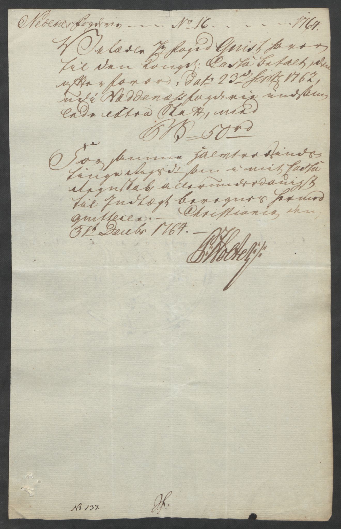 Rentekammeret inntil 1814, Reviderte regnskaper, Fogderegnskap, RA/EA-4092/R39/L2424: Ekstraskatten Nedenes, 1762-1767, s. 125