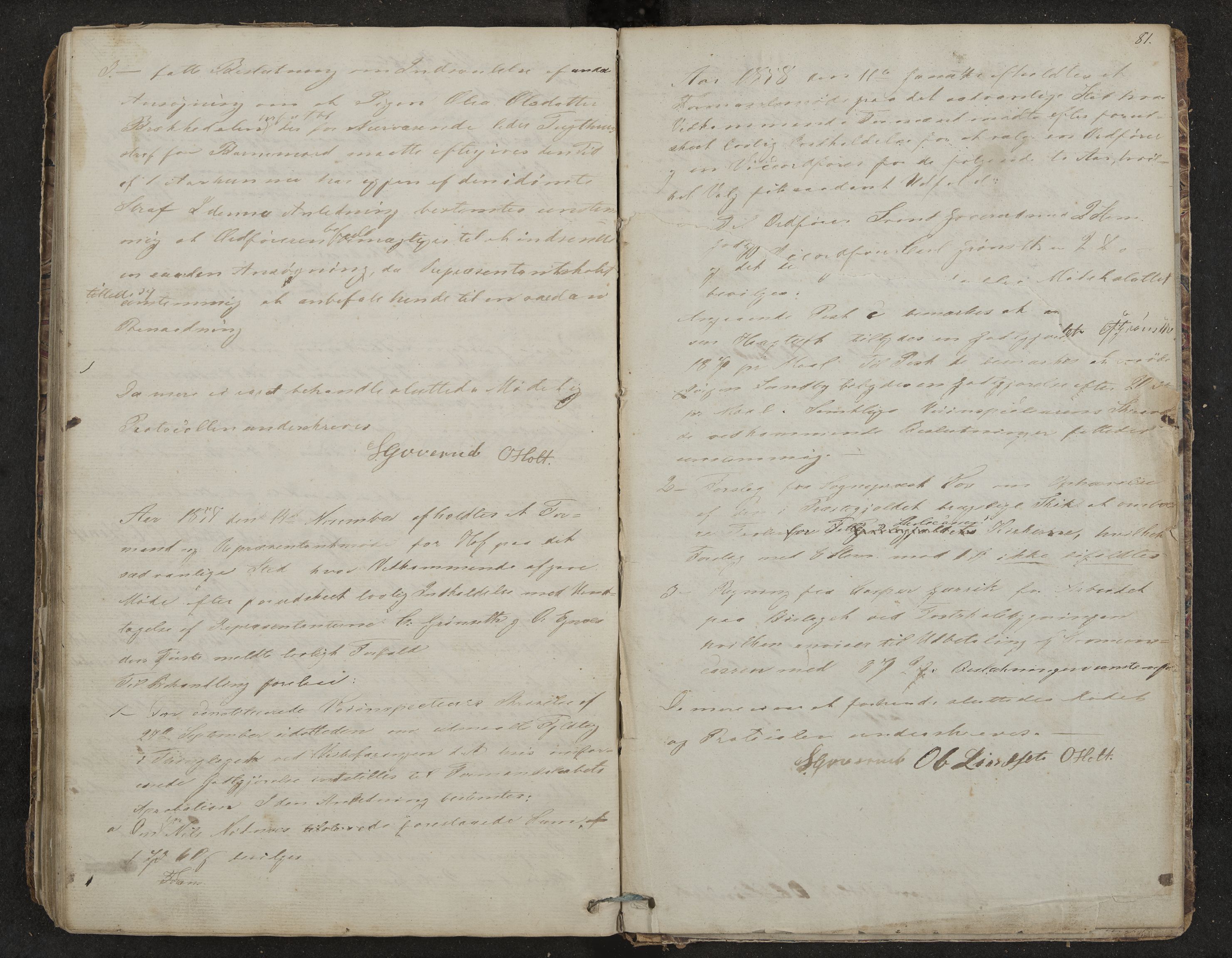 Hof formannskap og sentraladministrasjon, IKAK/0714021-1/A/Aa/L0001: Møtebok, 1837-1859, s. 80