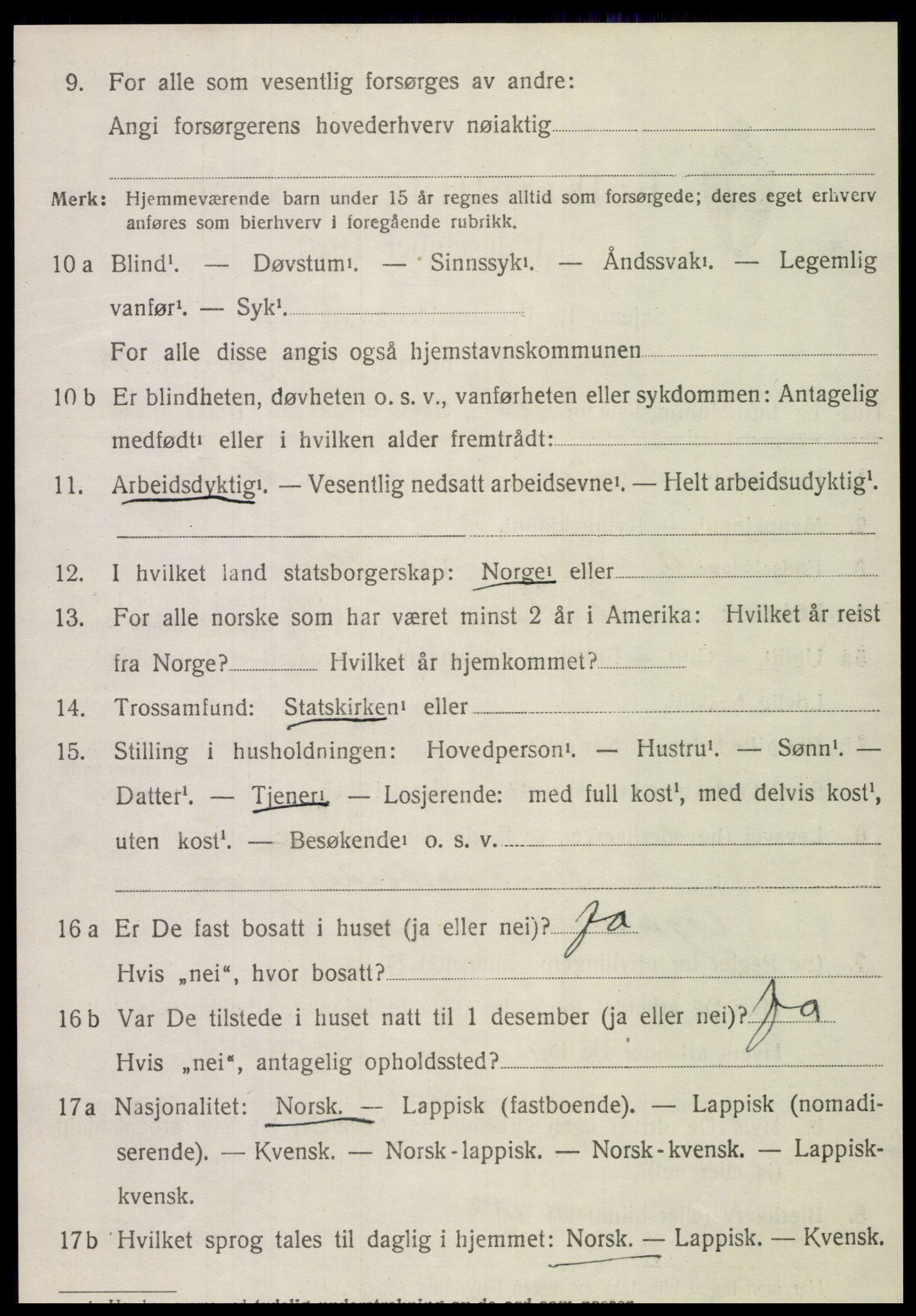SAT, Folketelling 1920 for 1736 Snåsa herred, 1920, s. 2409