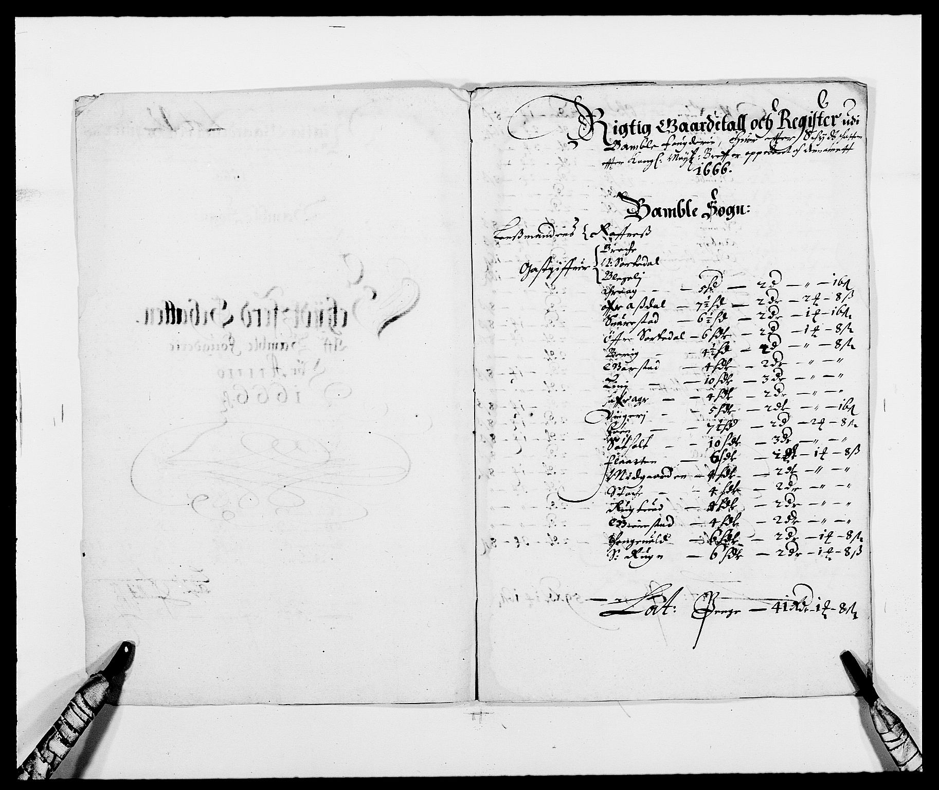 Rentekammeret inntil 1814, Reviderte regnskaper, Fogderegnskap, AV/RA-EA-4092/R34/L2039: Fogderegnskap Bamble, 1662-1669, s. 53