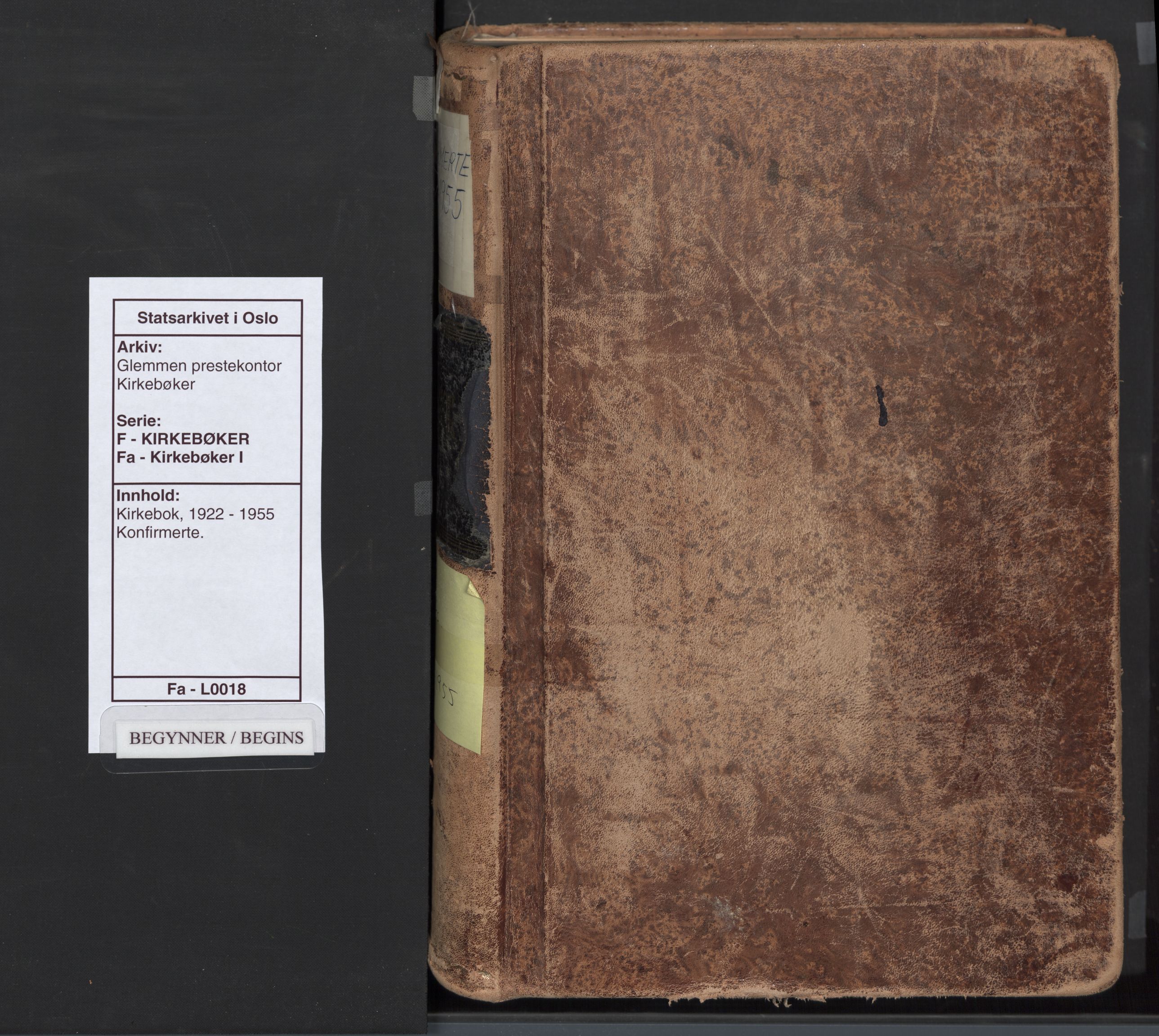 Glemmen prestekontor Kirkebøker, SAO/A-10908/F/Fa/L0018: Ministerialbok nr. 18, 1922-1955
