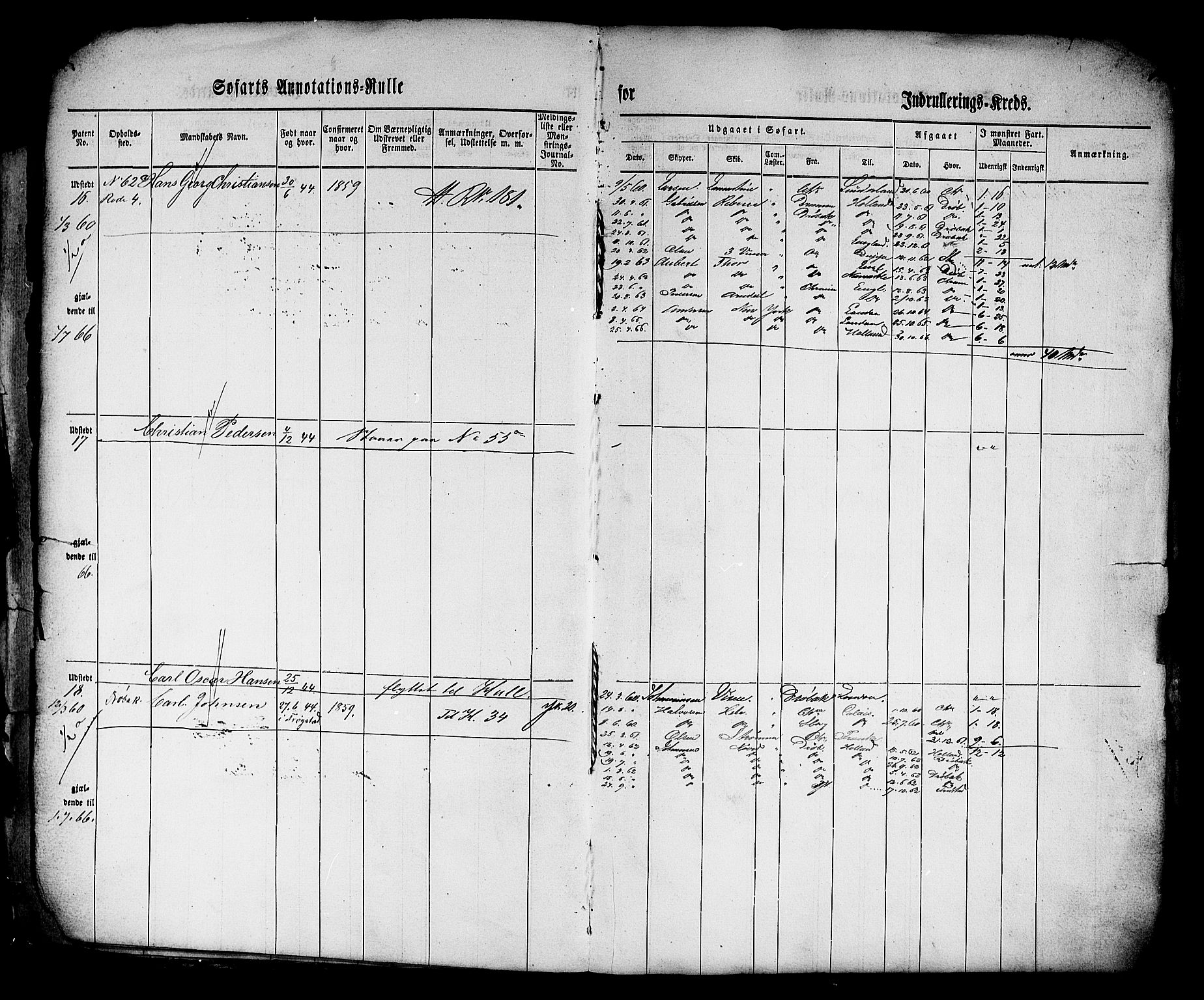 Drøbak mønstringskontor, AV/SAO-A-10569f/F/Fc/Fca/L0001: Patent nr. 1-273, 1860, s. 8