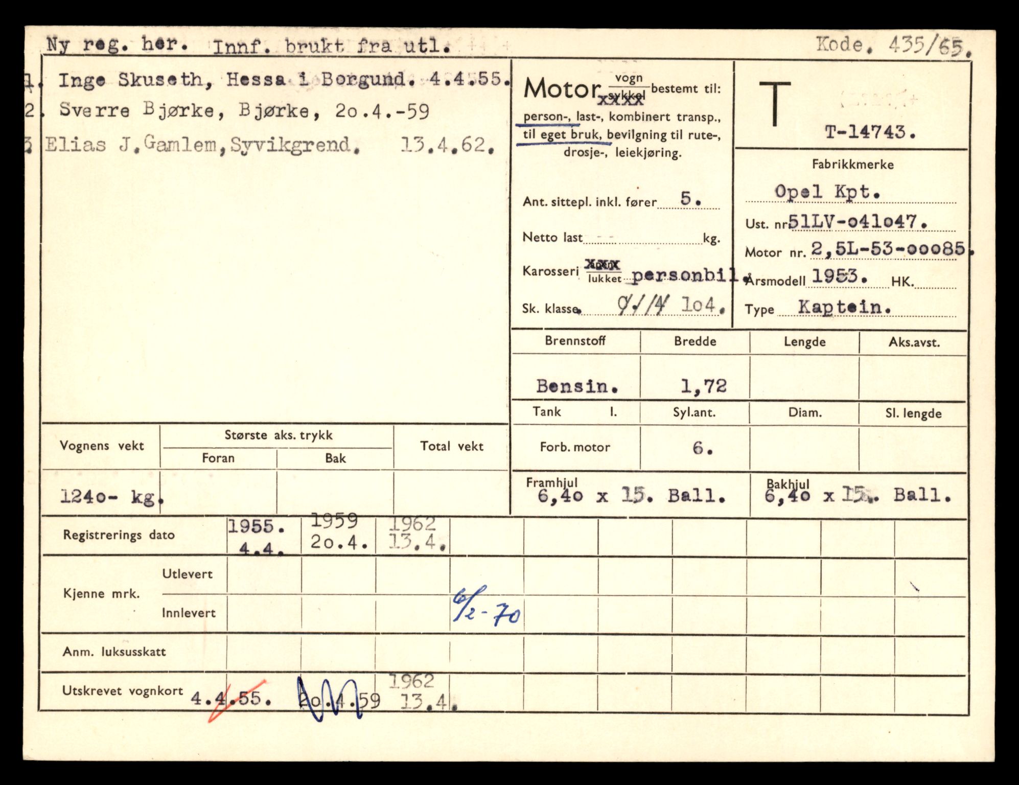 Møre og Romsdal vegkontor - Ålesund trafikkstasjon, AV/SAT-A-4099/F/Fe/L0048: Registreringskort for kjøretøy T 14721 - T 14863, 1927-1998, s. 461