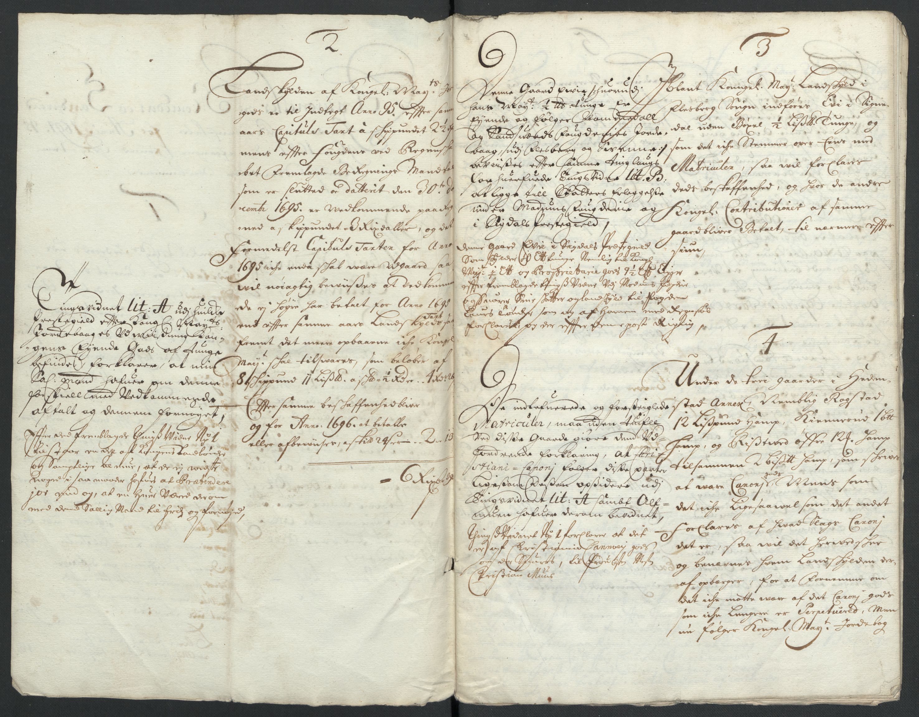 Rentekammeret inntil 1814, Reviderte regnskaper, Fogderegnskap, AV/RA-EA-4092/R24/L1576: Fogderegnskap Numedal og Sandsvær, 1696-1697, s. 379