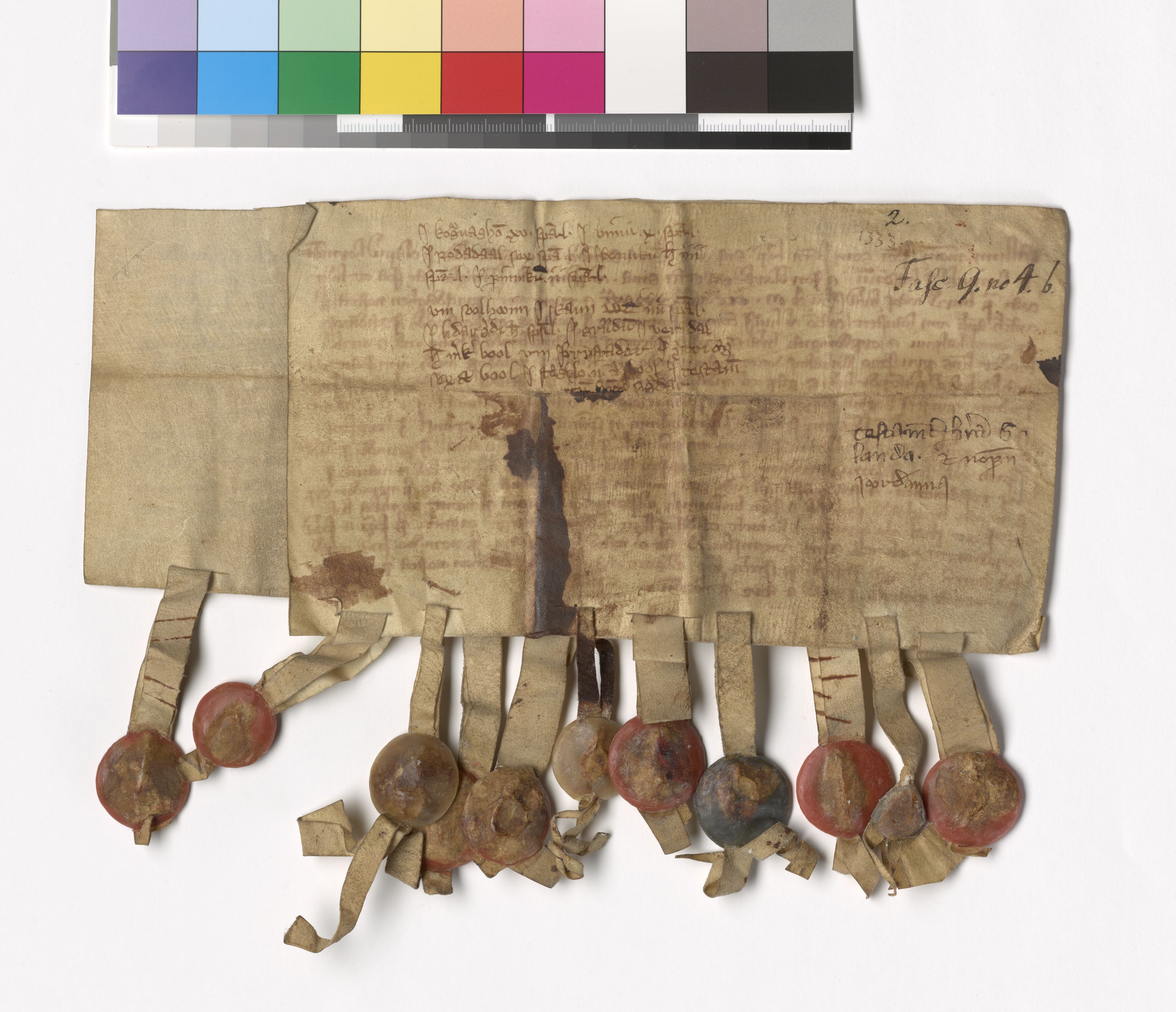 Riksarkivets diplomsamling, AV/RA-EA-5965/F05/L0030: NRA AM fasc. 9 nr. 4b-12, 1332-1358, s. 4