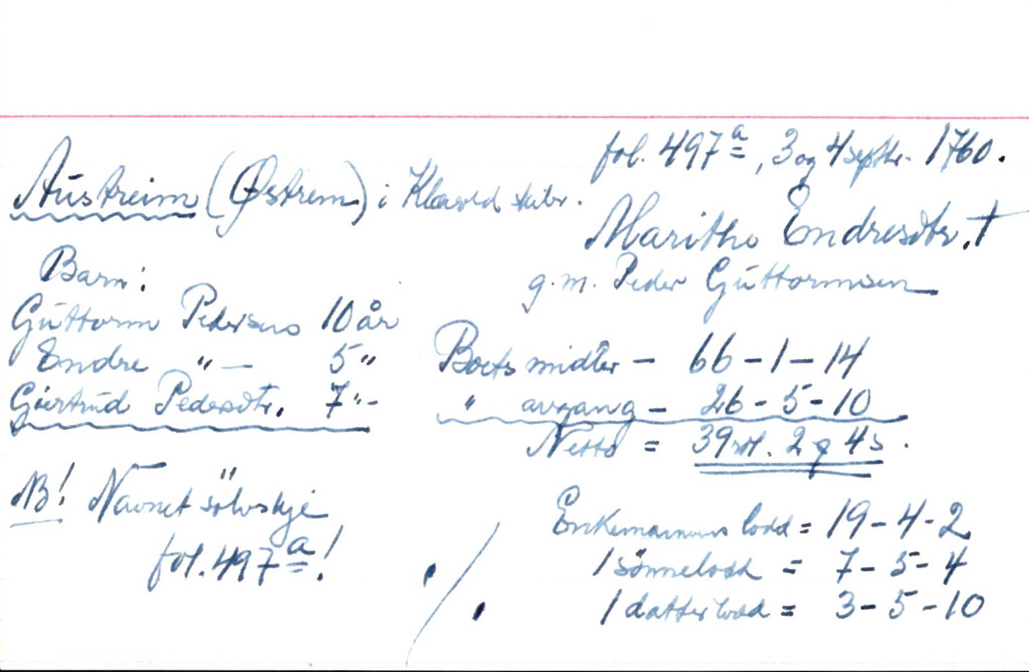 Skiftekort ved Statsarkivet i Bergen, SAB/SKIFTEKORT/006/L0004: Skifteprotokoll nr. 7, 1750-1763, s. 91