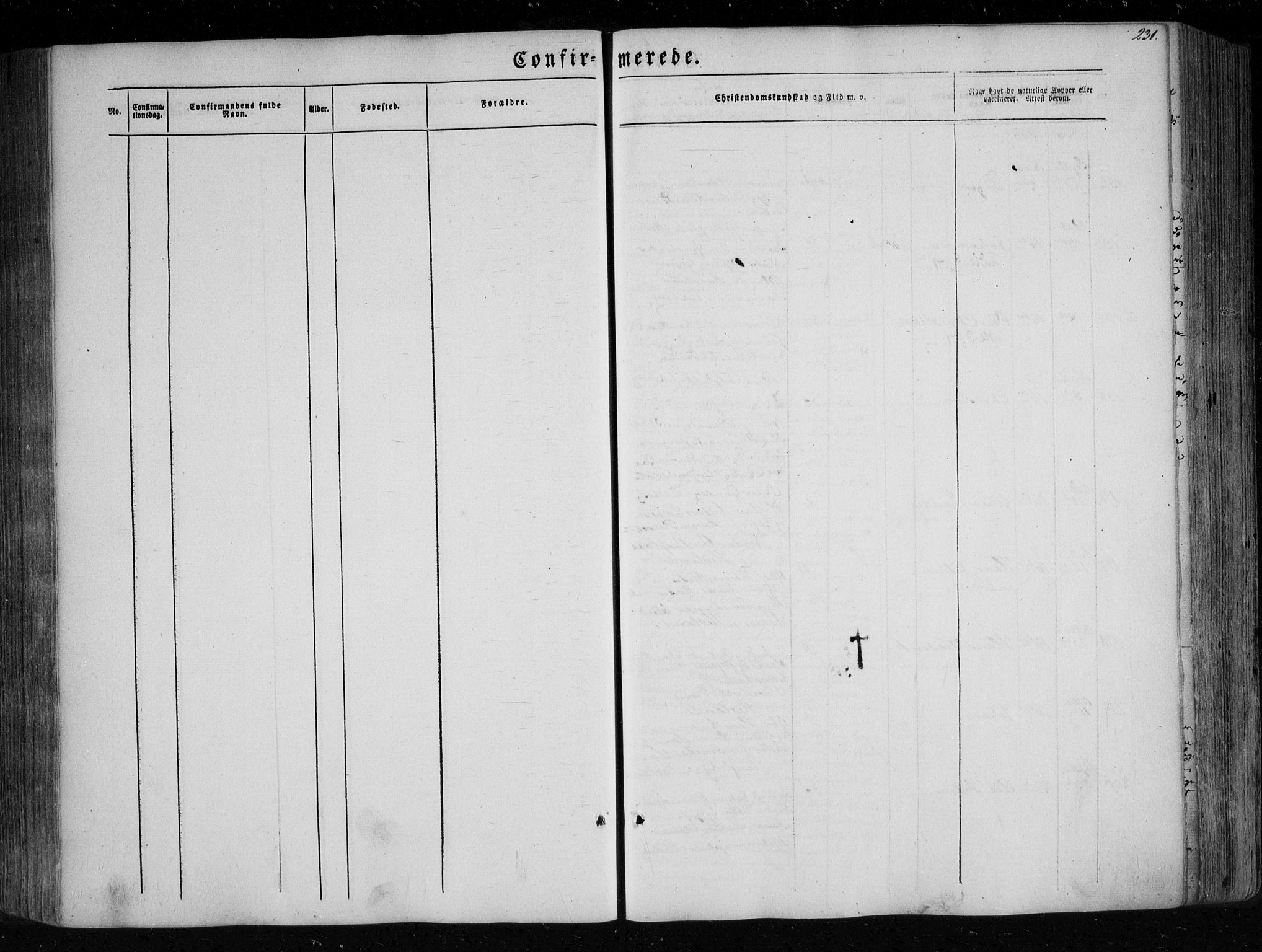 Eidsberg prestekontor Kirkebøker, SAO/A-10905/F/Fa/L0009: Ministerialbok nr. I 9, 1849-1856, s. 231