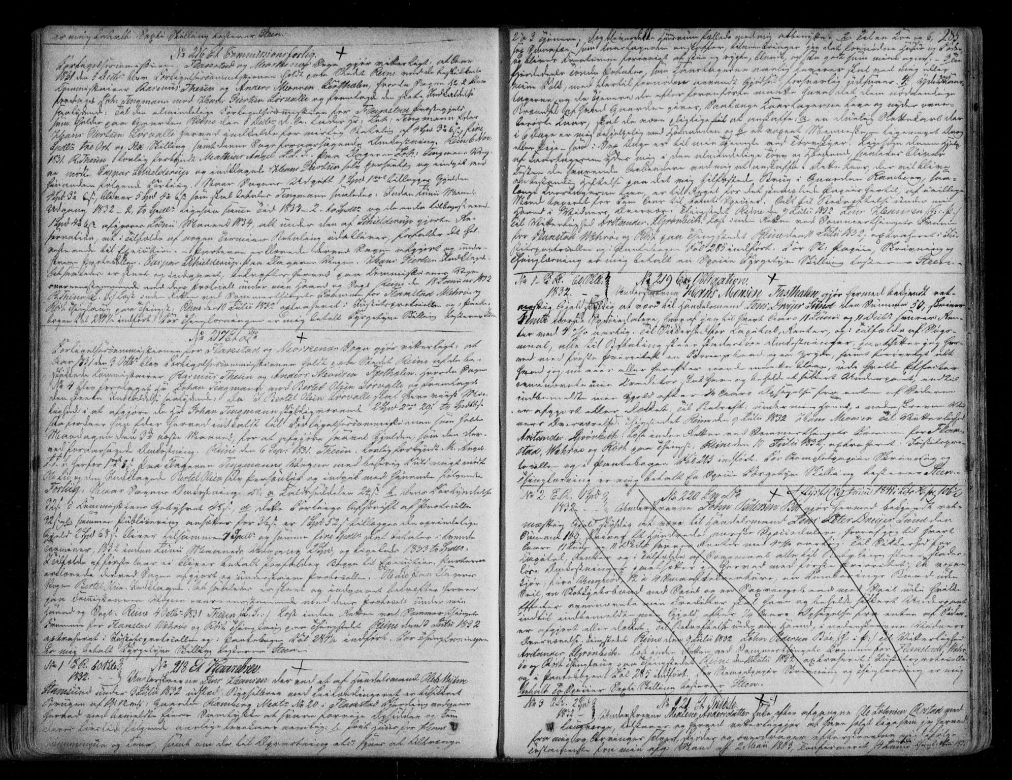 Vesterålen sorenskriveri, SAT/A-4180/1/2/2Ca/L0007: Pantebok nr. G, 1823-1836, s. 285