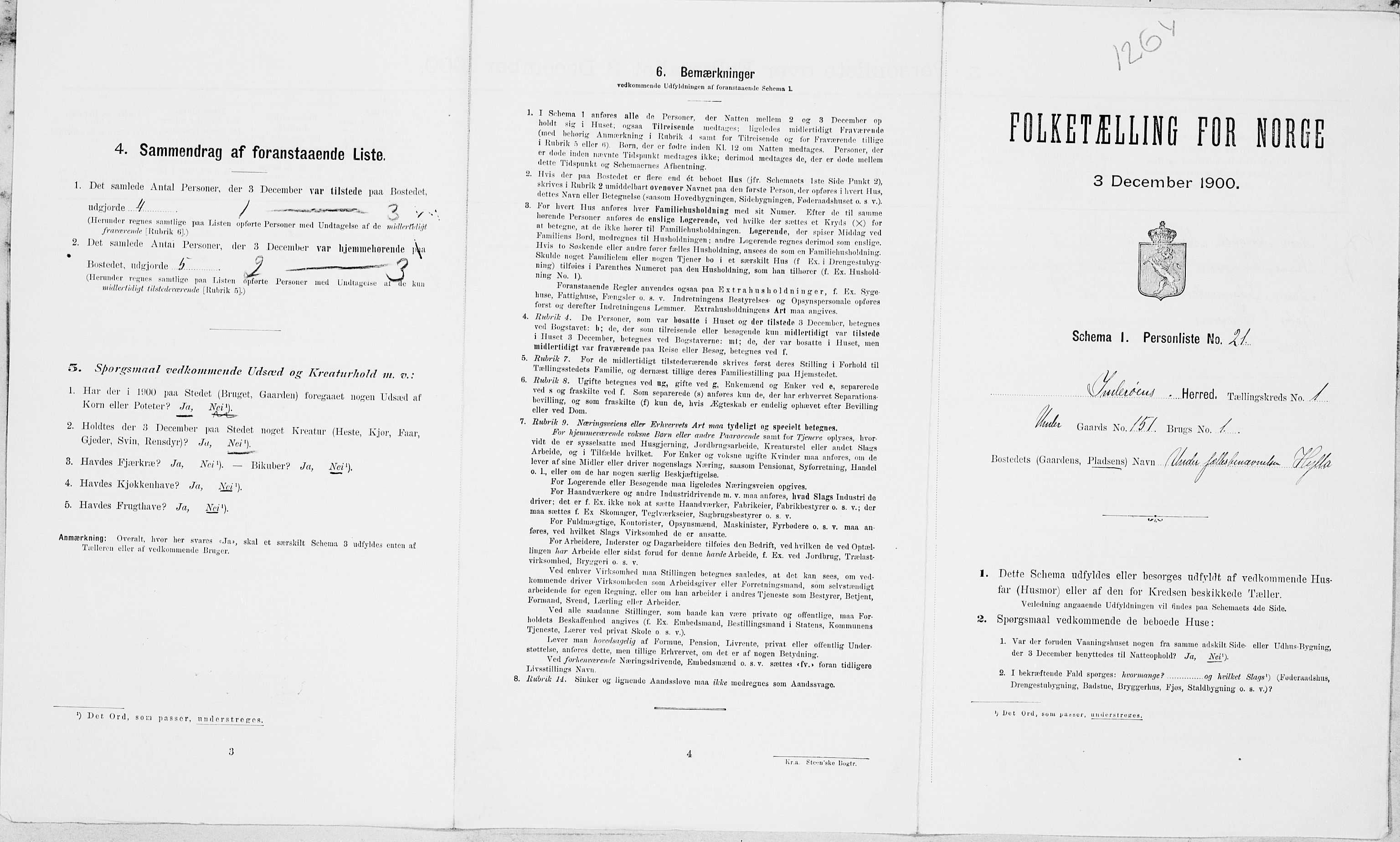 SAT, Folketelling 1900 for 1729 Inderøy herred, 1900, s. 154