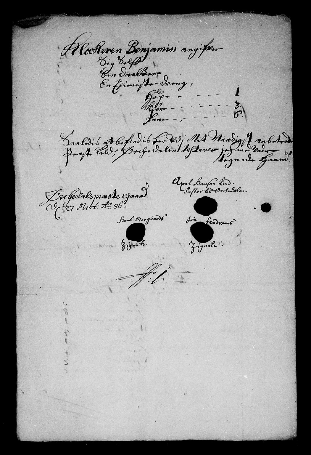 Rentekammeret inntil 1814, Reviderte regnskaper, Stiftamtstueregnskaper, Trondheim stiftamt og Nordland amt, AV/RA-EA-6044/R/Rg/L0083: Trondheim stiftamt og Nordland amt, 1686