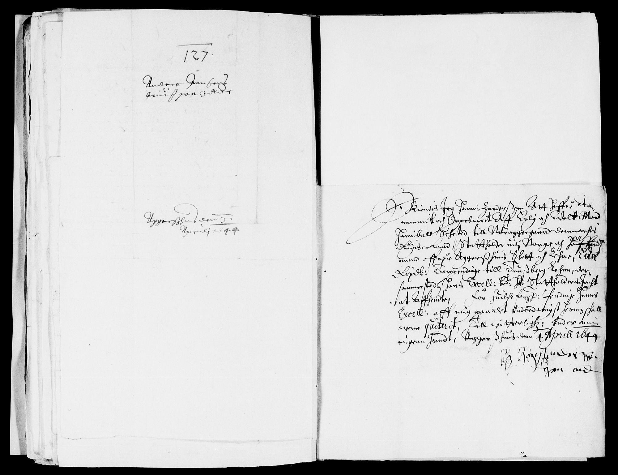 Rentekammeret inntil 1814, Reviderte regnskaper, Lensregnskaper, AV/RA-EA-5023/R/Rb/Rba/L0171: Akershus len, 1643-1644