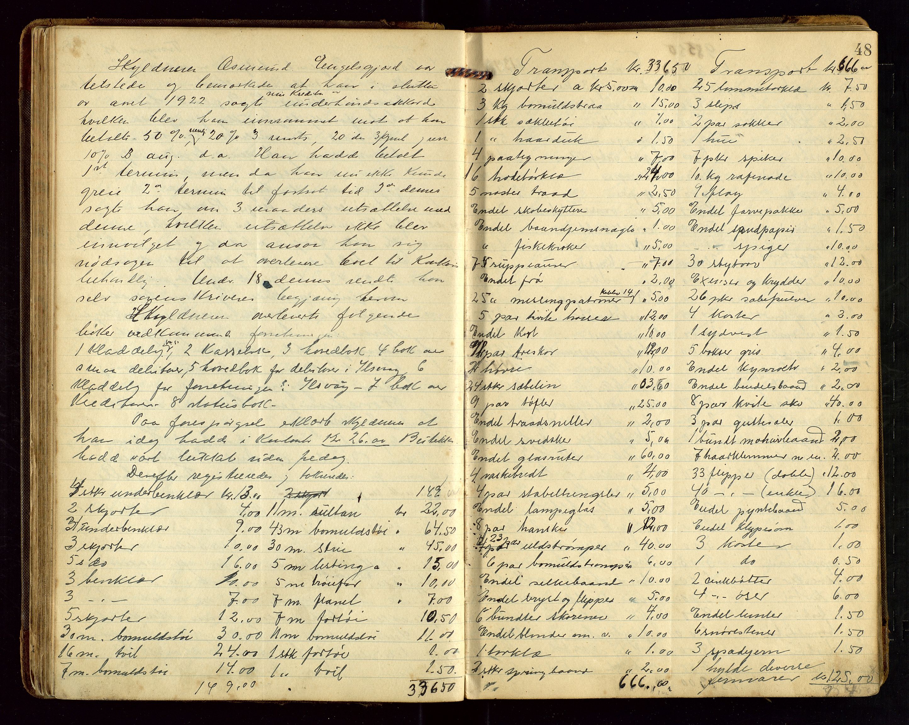 Vikedal lensmannskontor, AV/SAST-A-100179/Gg/L0002: Dødsfallprotokoll, 1921-1932, s. 48